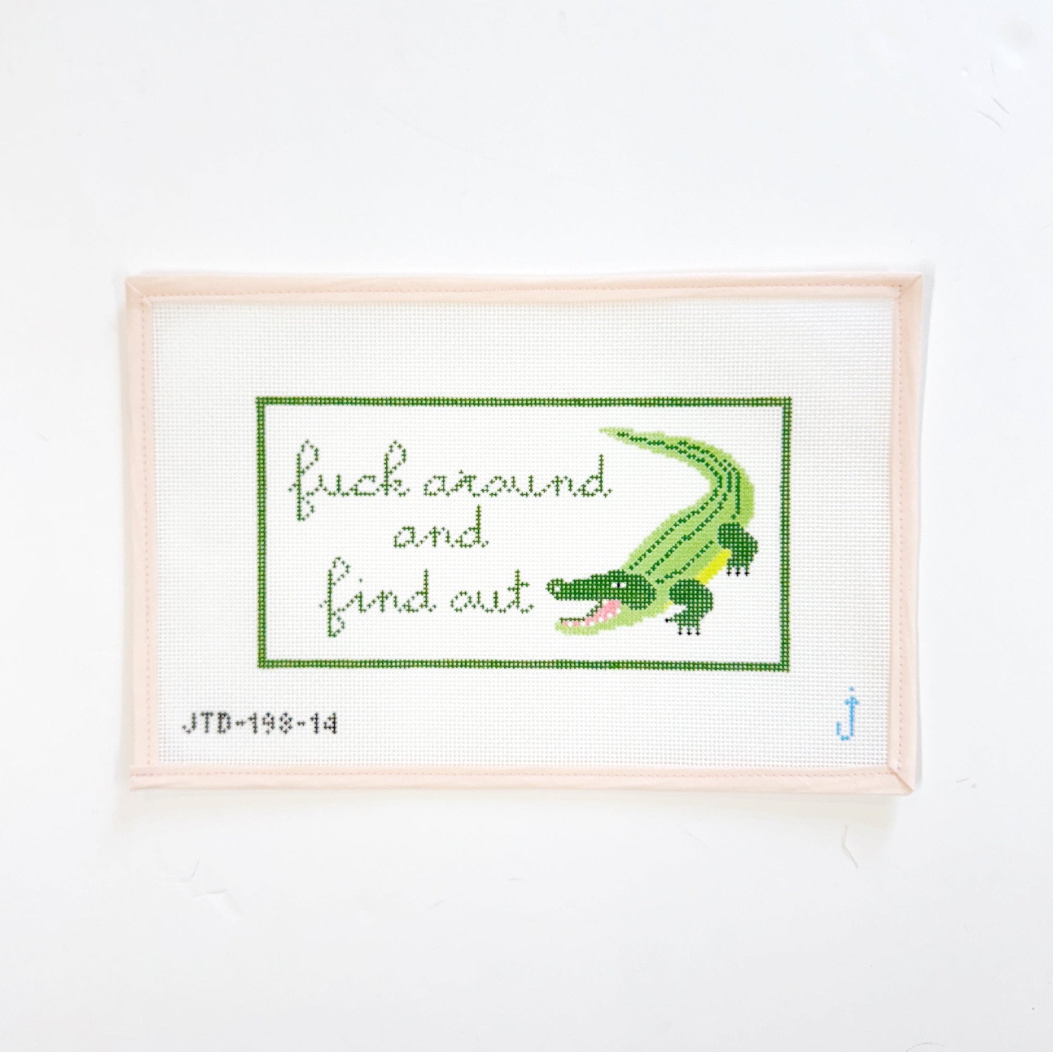 F Around Gator - 13meshJessica TongelCanvasThe Red Thread Atelier