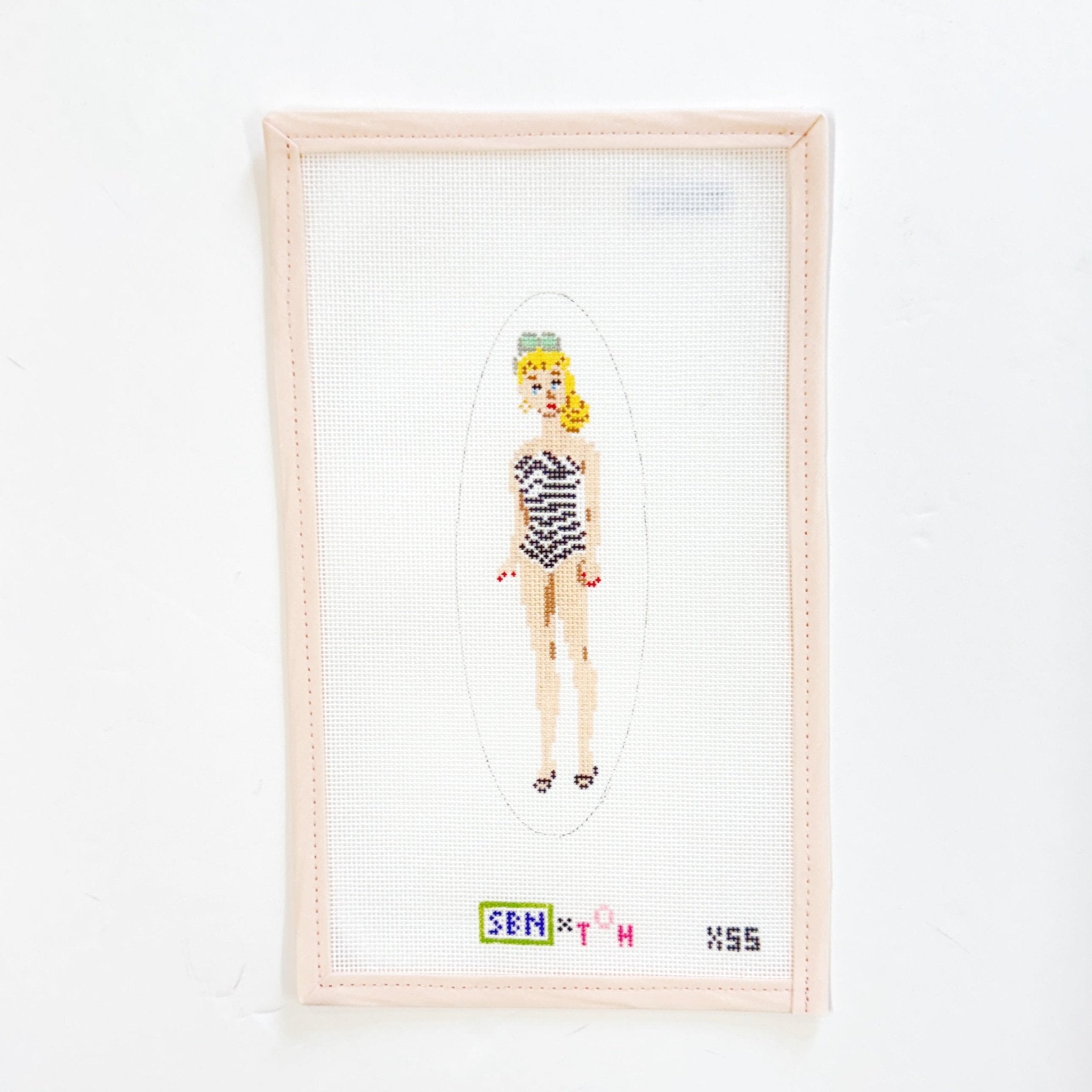 OG BarbieSusan Battle NeedlepointCanvasThe Red Thread Atelier