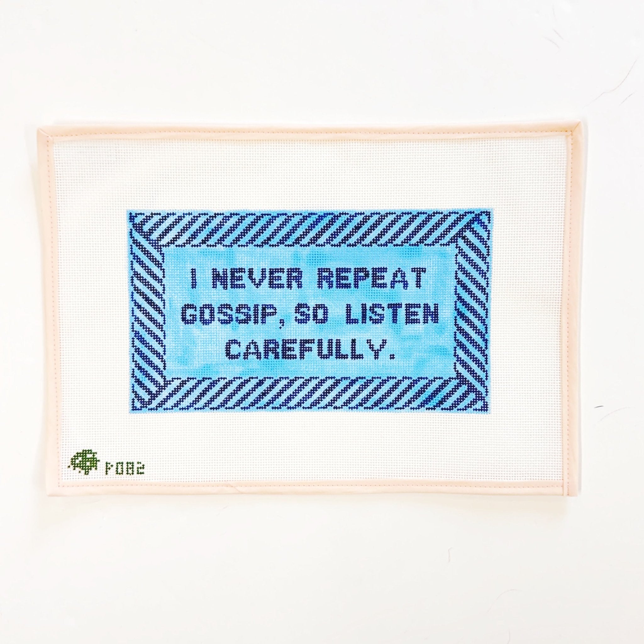 I Never Repeat GossipElm Tree NeedlepointCanvasThe Red Thread Atelier