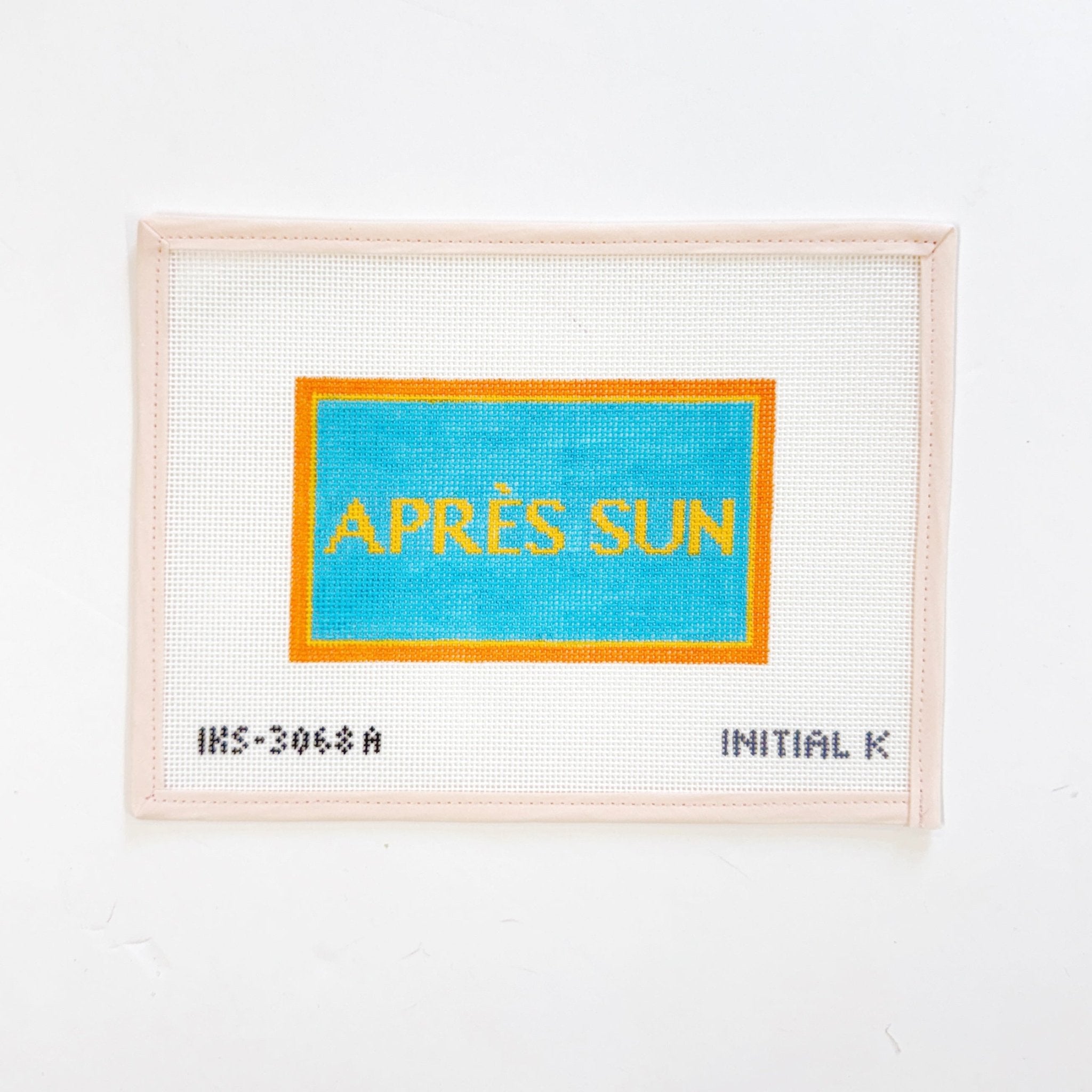 Apres Sun AquaInitial KCanvasThe Red Thread Atelier