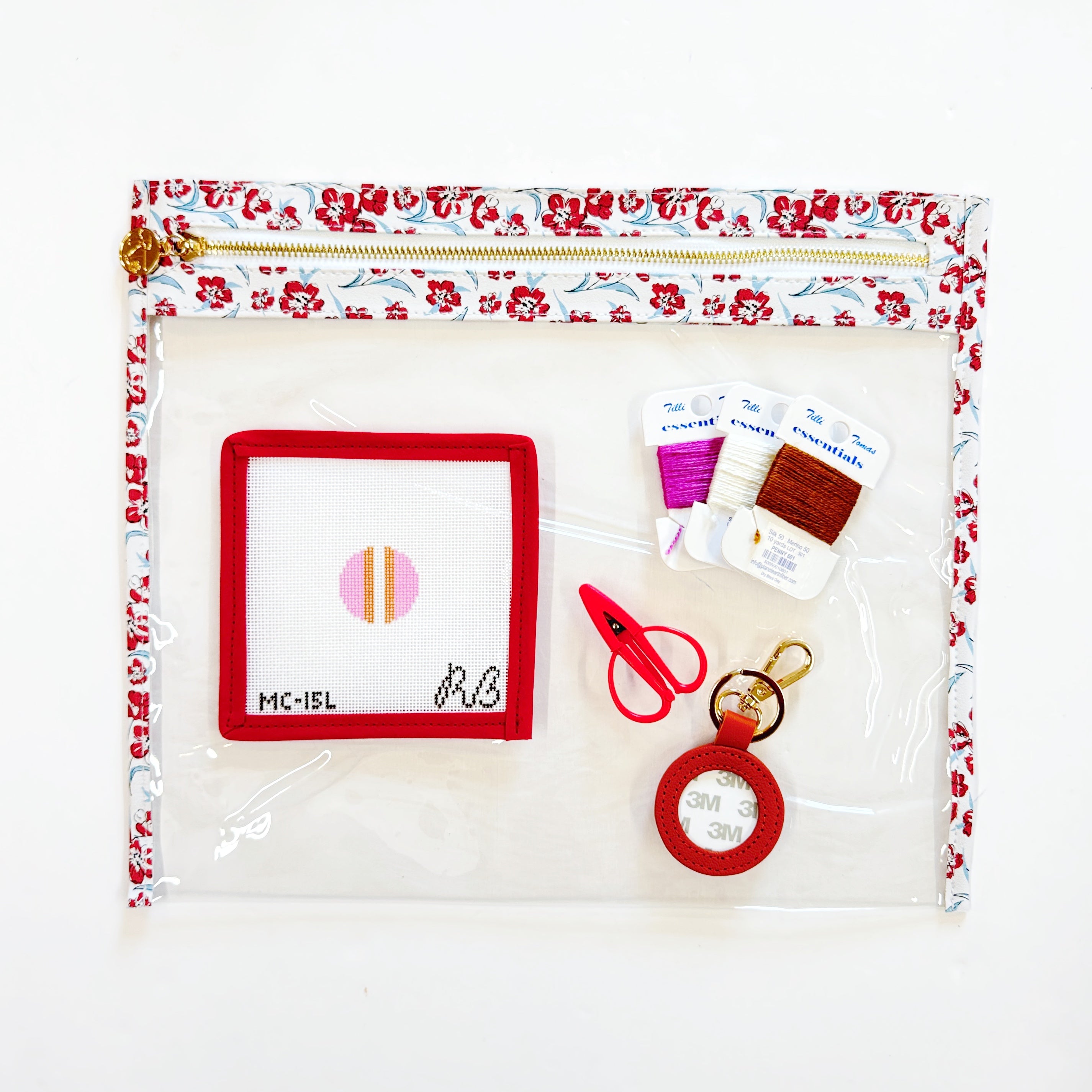 Ultimate Needlepoint Travel Kit - Lilac Stripe FOB