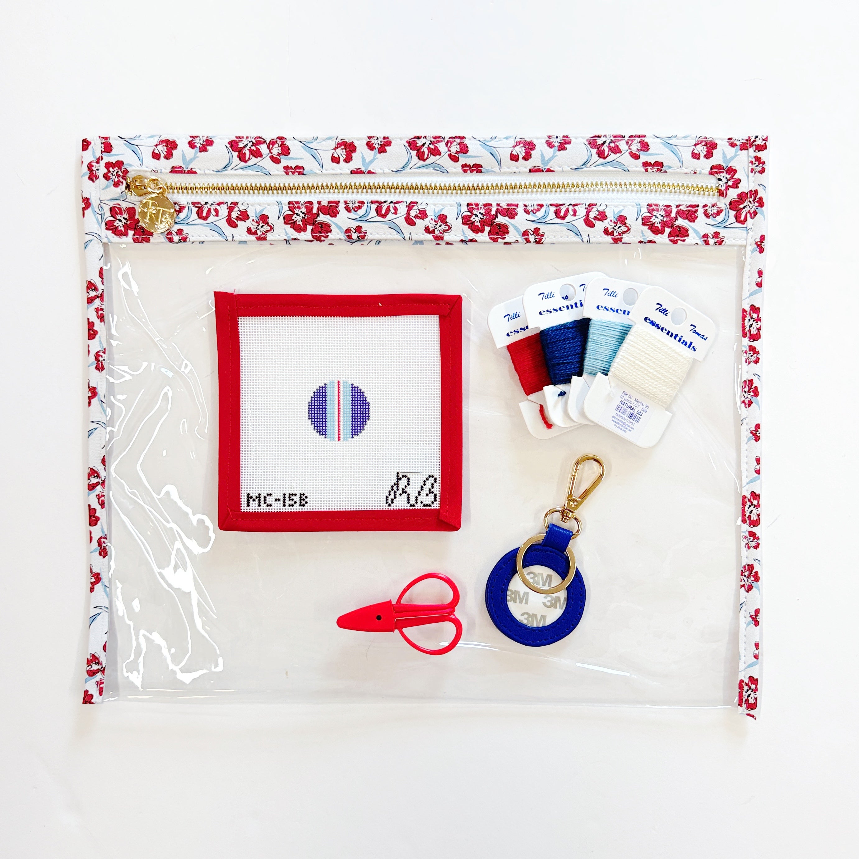 Ultimate Needlepoint Travel Kit - Navy Lines FOB