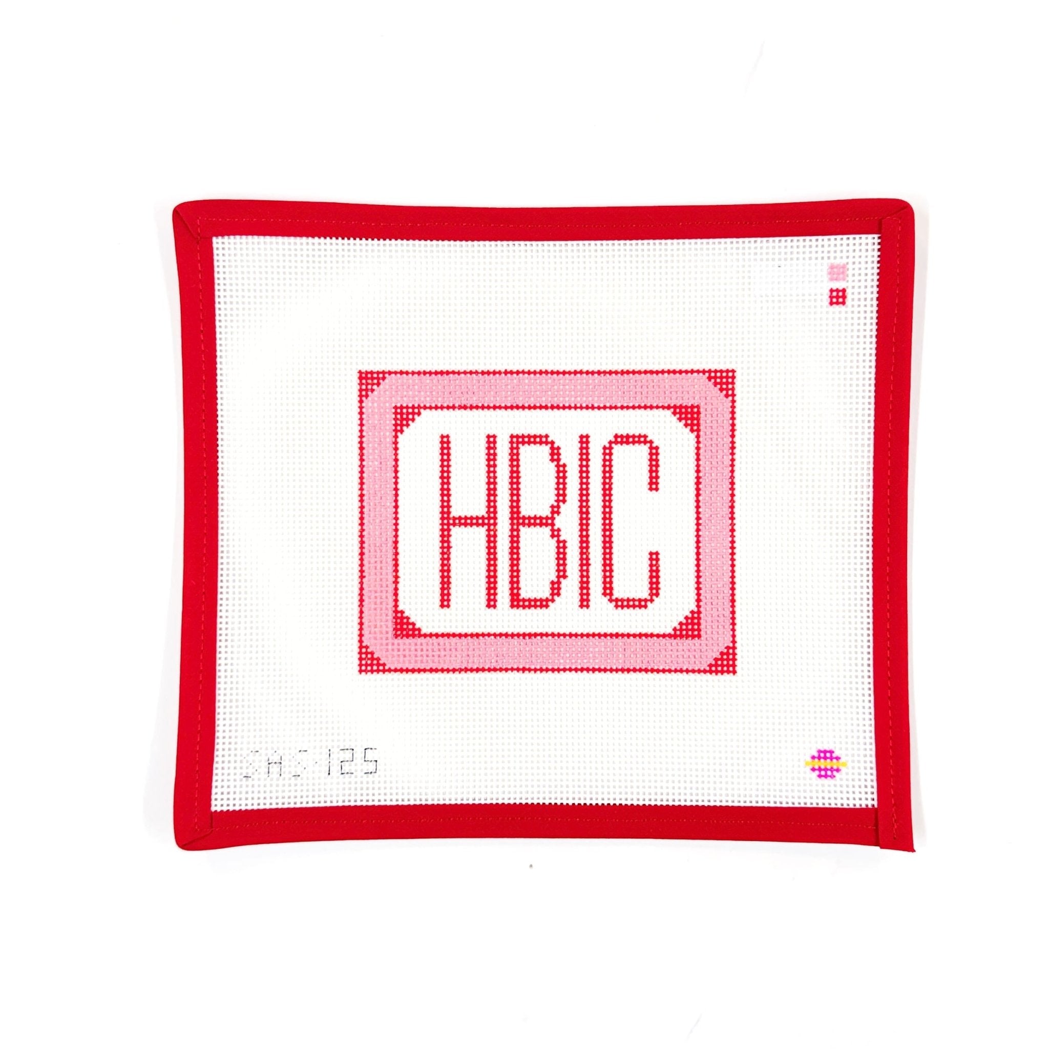 HBIC, large pinkSaturnalia StitchingCanvasThe Red Thread Atelier