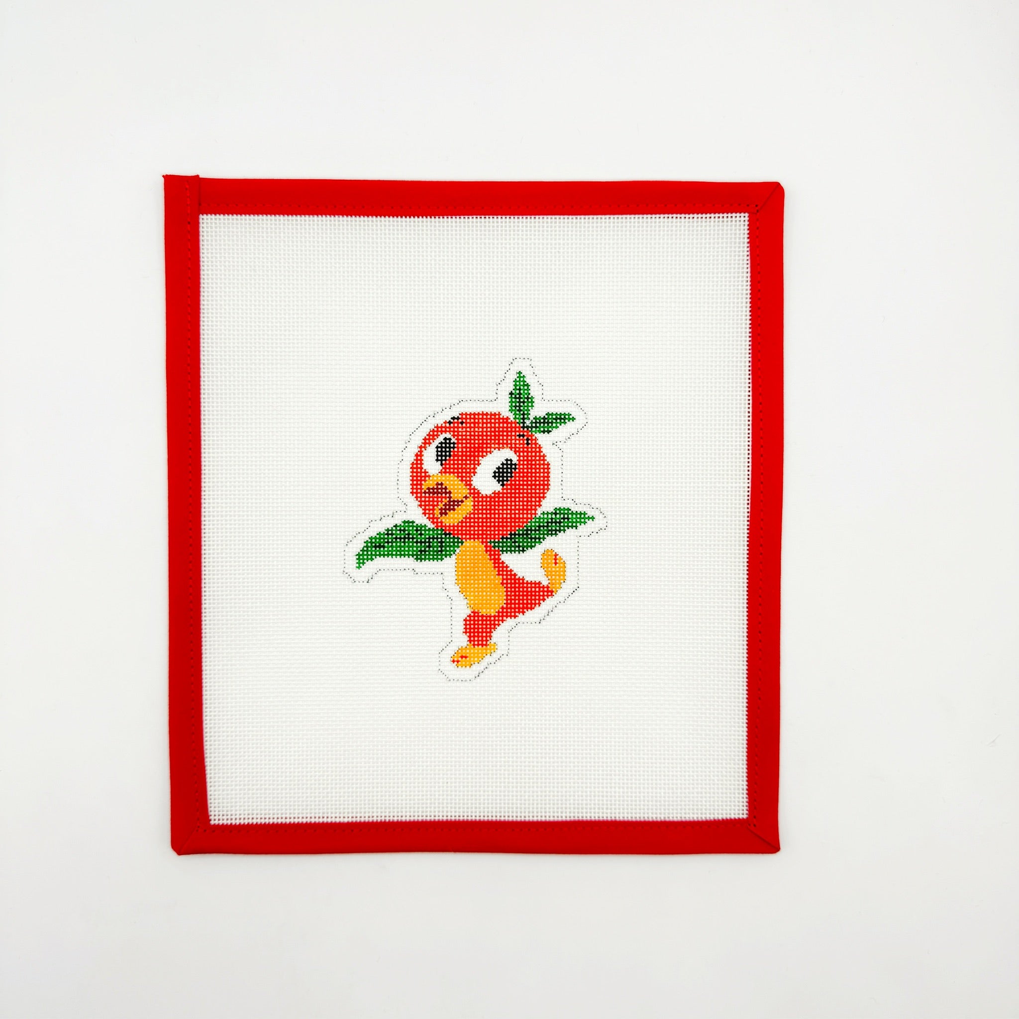 Orange Bird - OrlandoElm Tree NeedlepointCanvasThe Red Thread Atelier