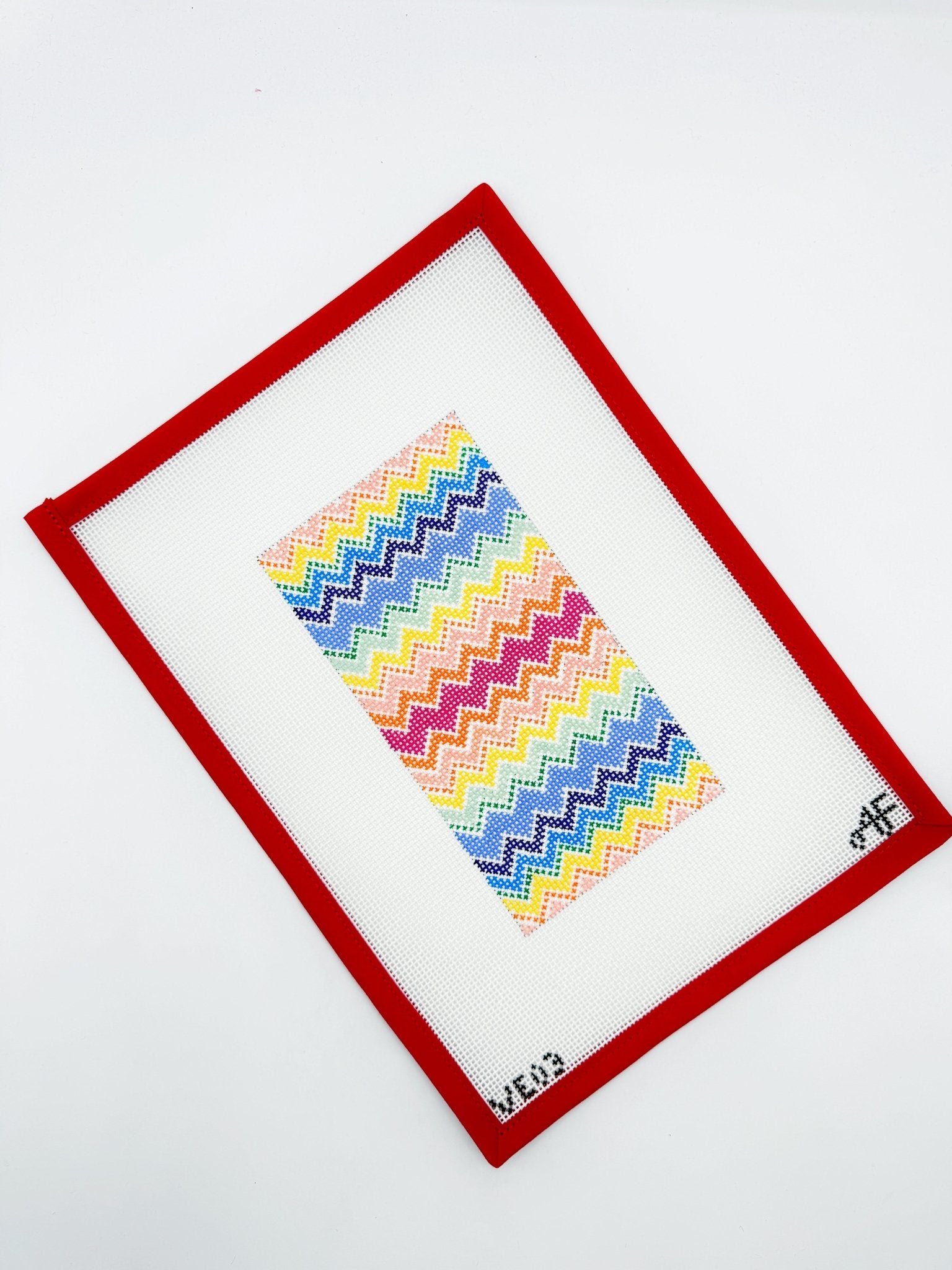Bargello Eyeglass CaseAnne Fisher NeedlepointCanvasThe Red Thread Atelier