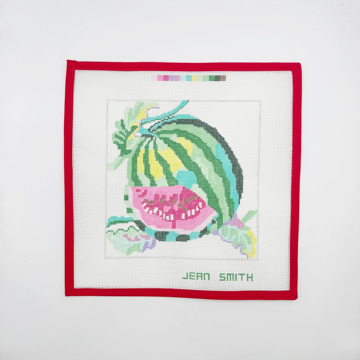 Garden WatermelonJean SmithCanvasThe Red Thread Atelier