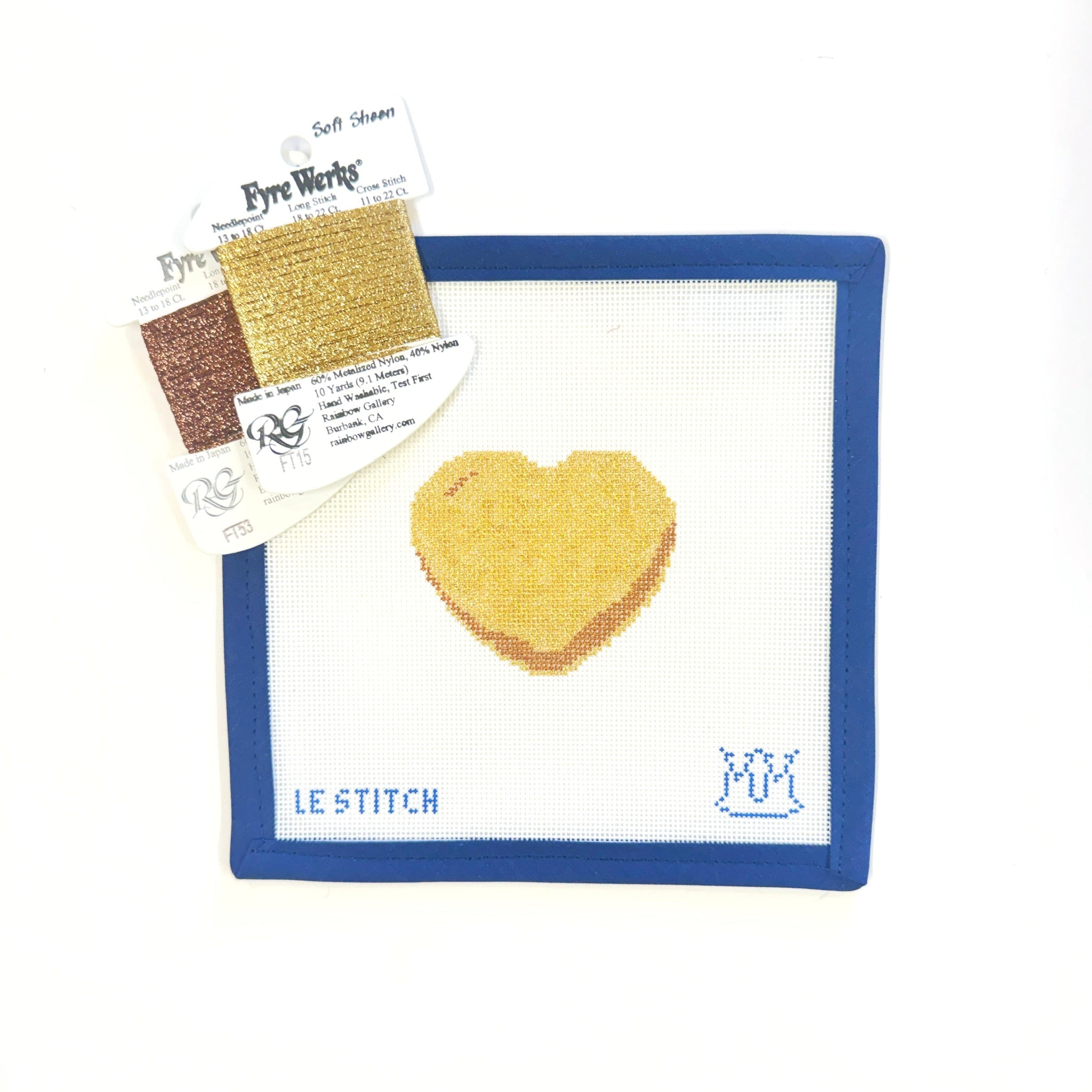 Monogram Mary x Le Stitch - Heart CharmLe StitchCanvasThe Red Thread Atelier