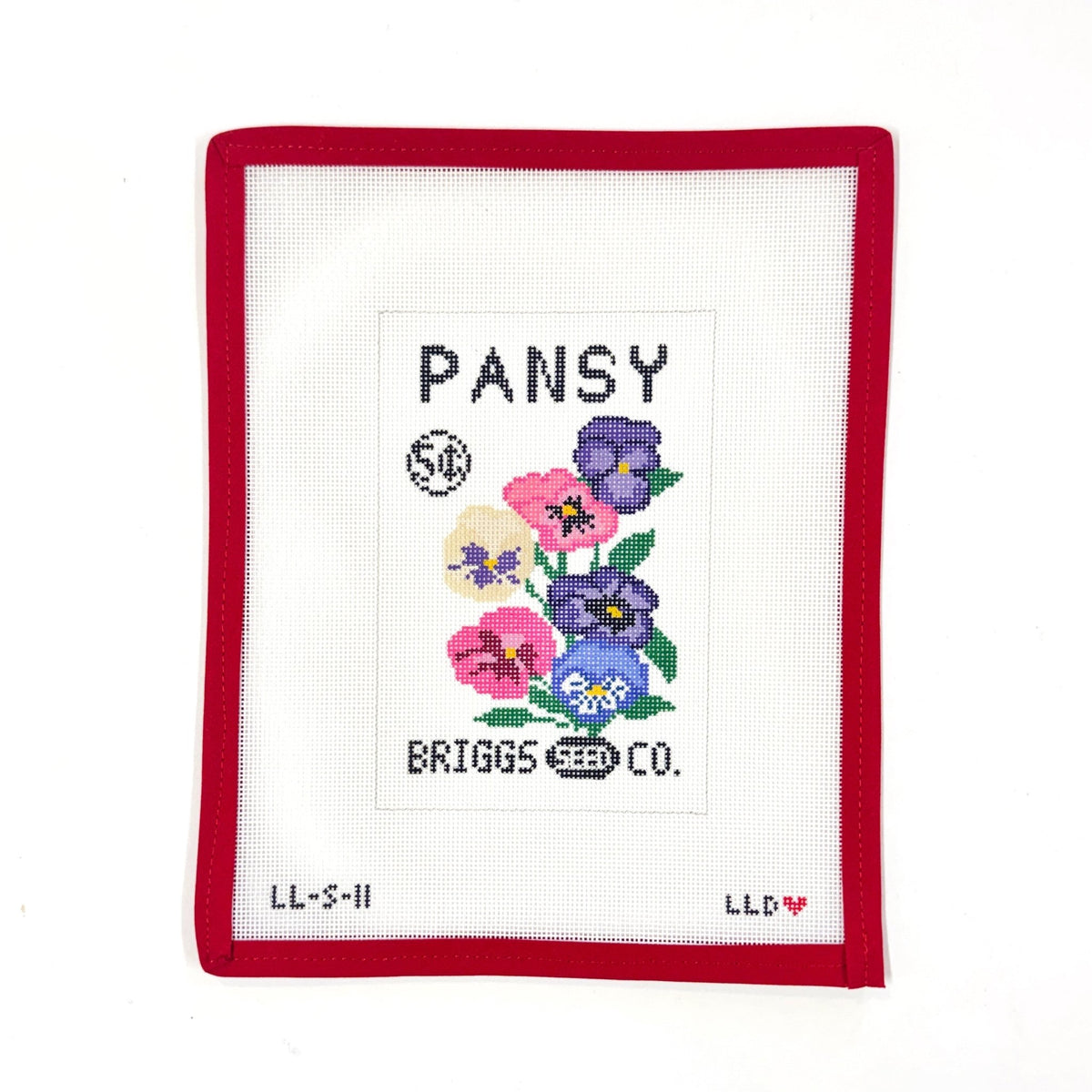 Pansy Seed PacketLaura Love DesignsCanvasThe Red Thread Atelier