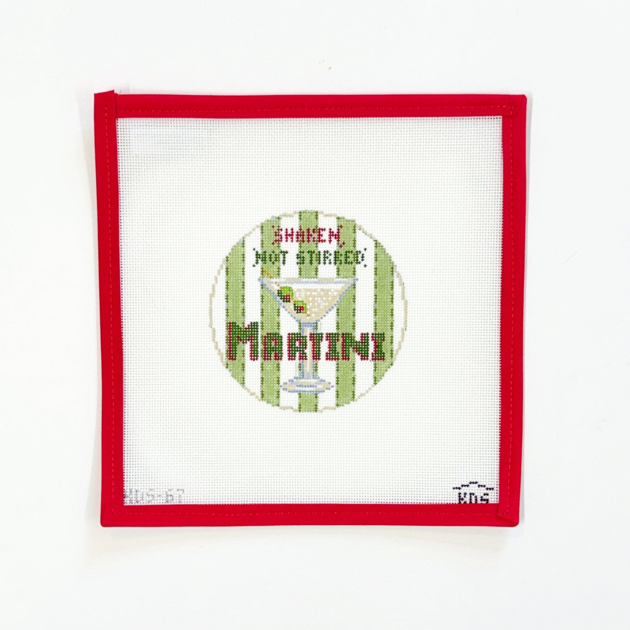 Happier Hour - MartiniGingham StitcheryCanvasThe Red Thread Atelier