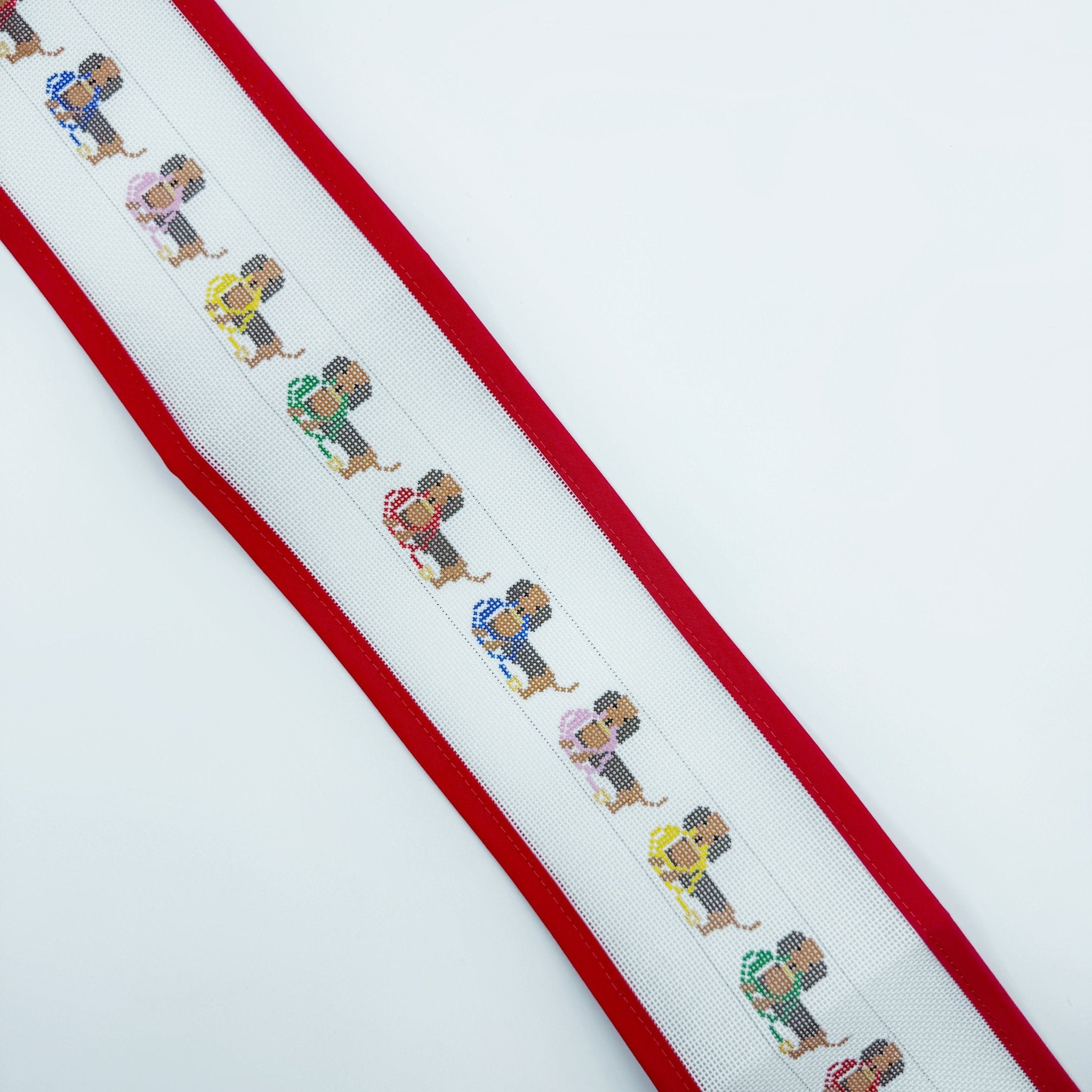 Dachshund BeltElm Tree NeedlepointCanvasThe Red Thread Atelier