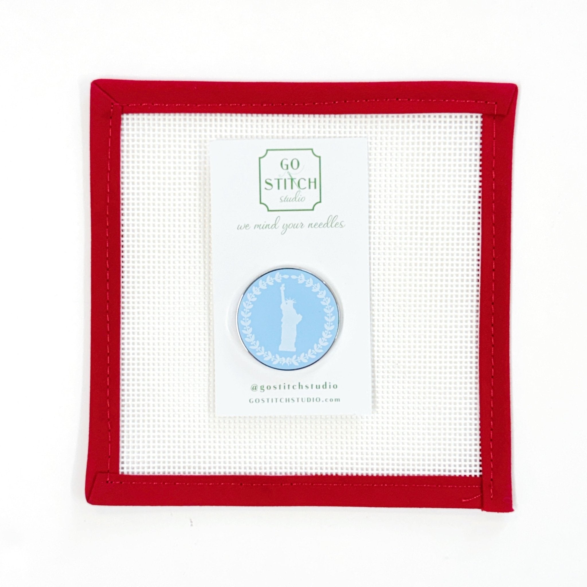 Lady Liberty Cameo NeedleminderGo Stitch StudioNeedleminderThe Red Thread Atelier
