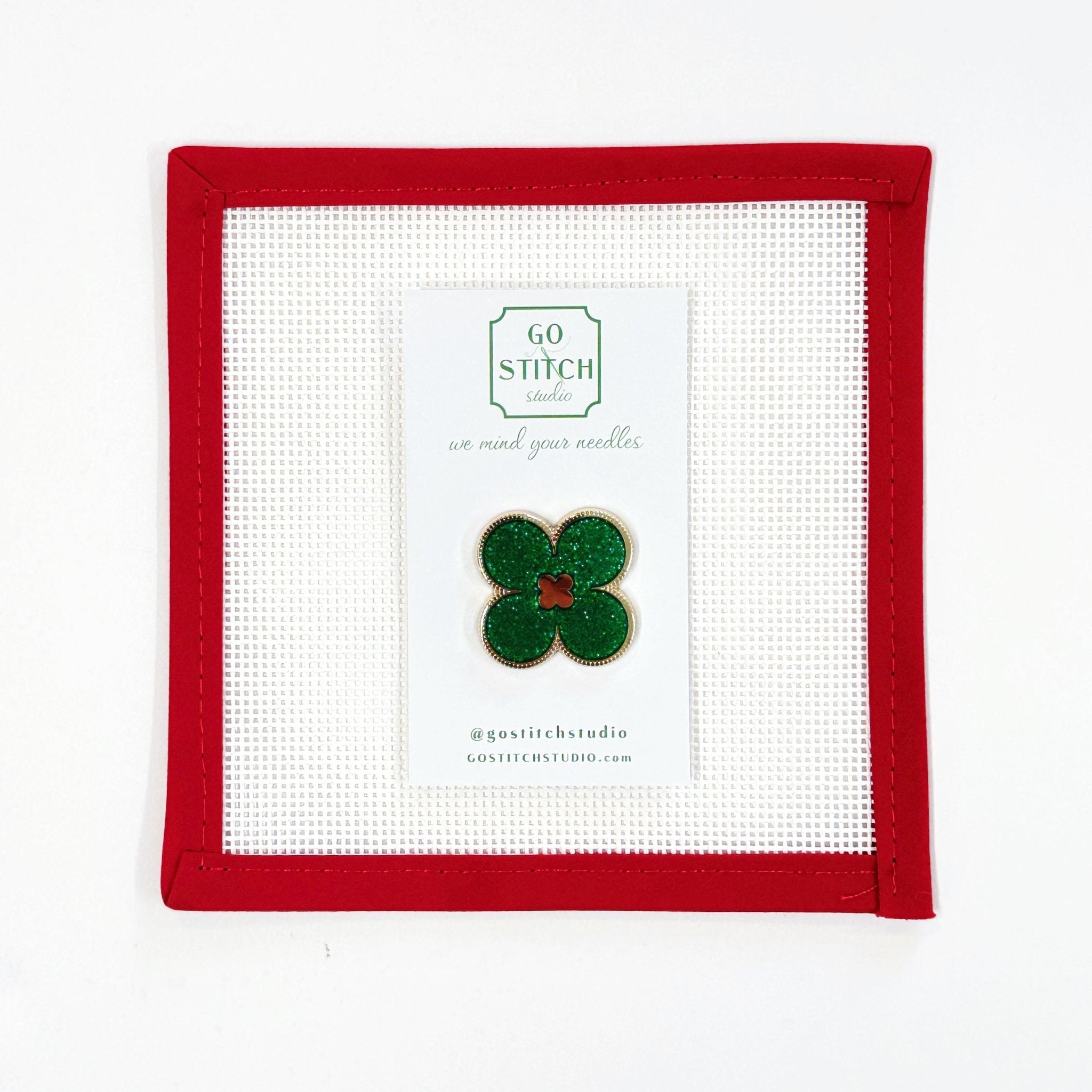 Green Clover NeedleminderGo Stitch StudioNeedleminderThe Red Thread Atelier