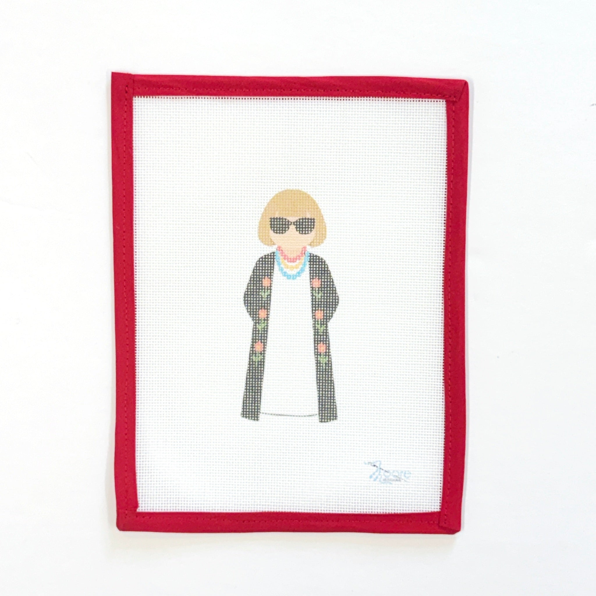 Anna WintourMoore StitchingCanvasThe Red Thread Atelier