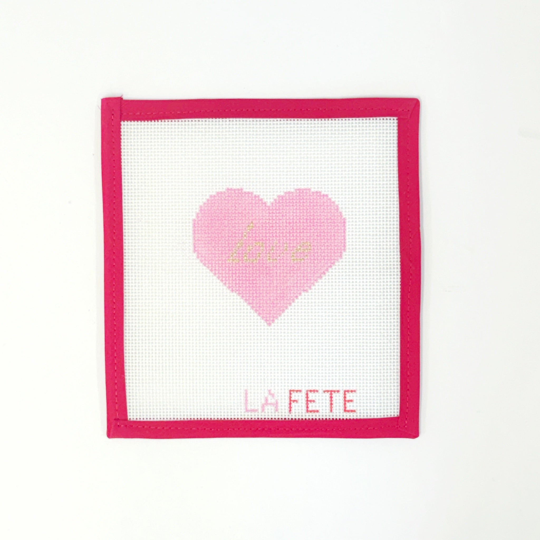Love Heart - pinkLa FeteCanvasThe Red Thread Atelier
