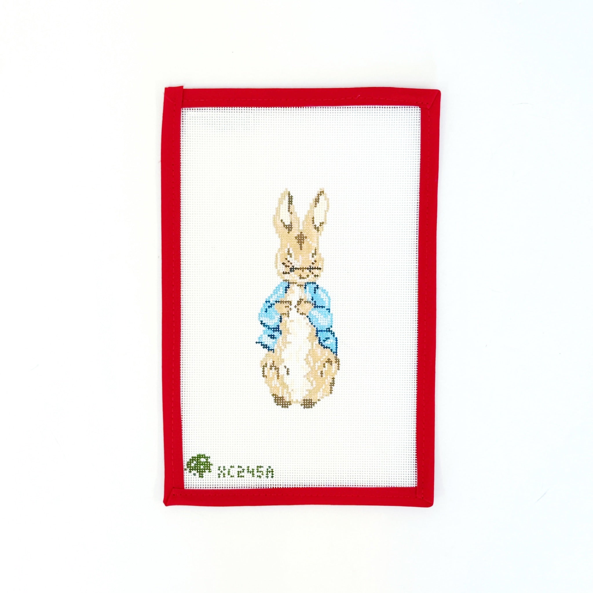 Peter Rabbit - blue 18mElm Tree NeedlepointCanvasThe Red Thread Atelier