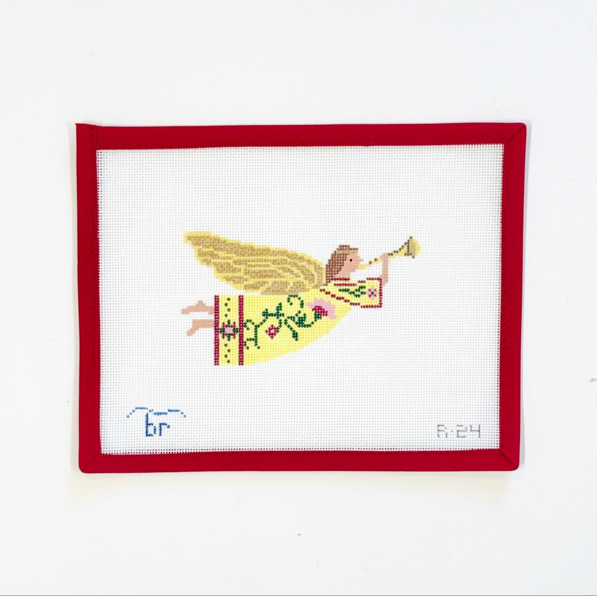 Yellow Angel w Trumpet