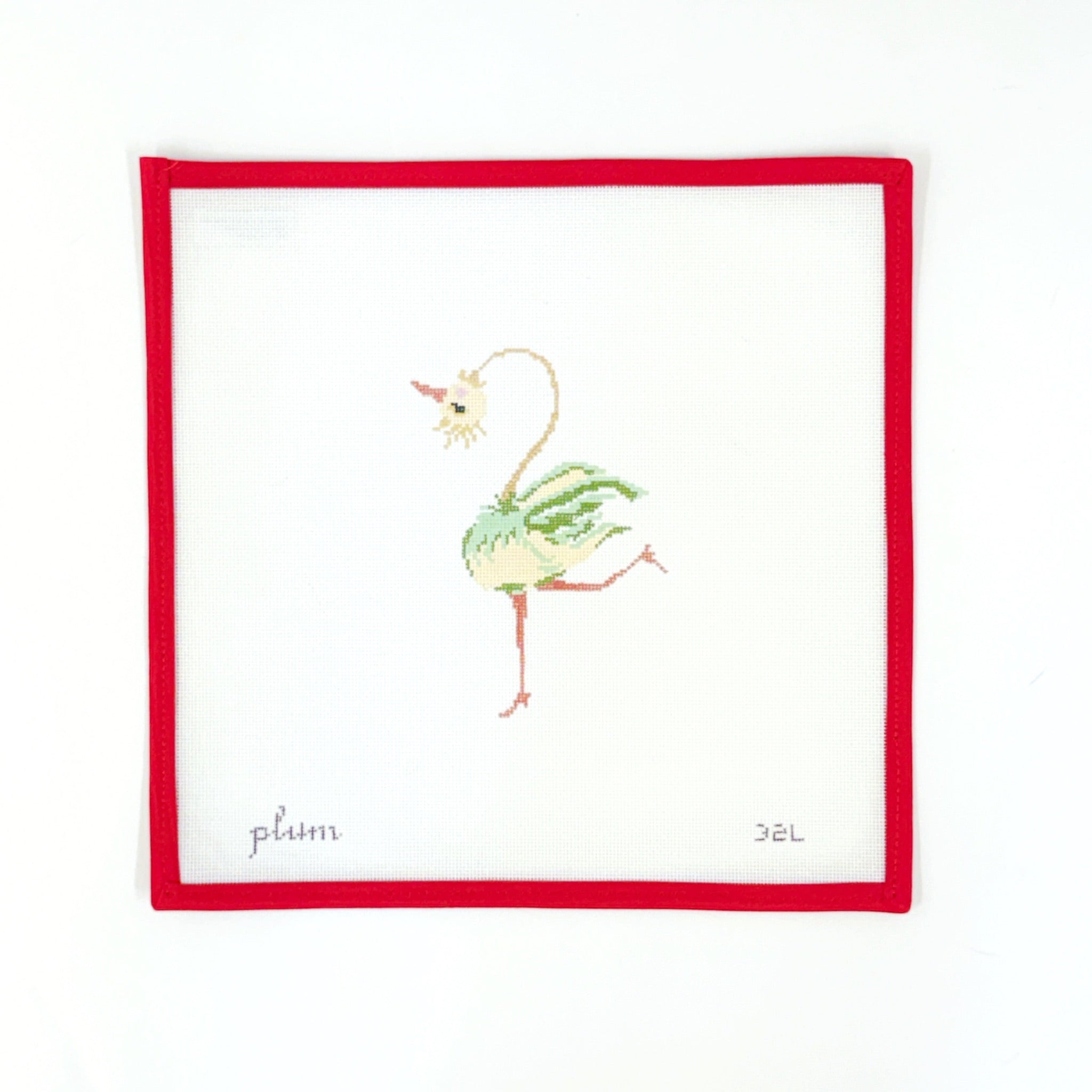Strange Birds - GreenPlum StitcheryCanvasThe Red Thread Atelier