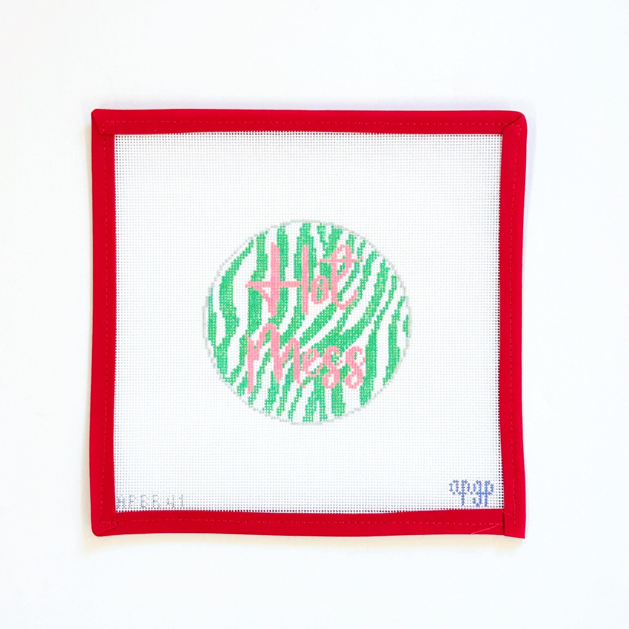 Hot Mess RoundA Poore Girl PaintsCanvasThe Red Thread Atelier