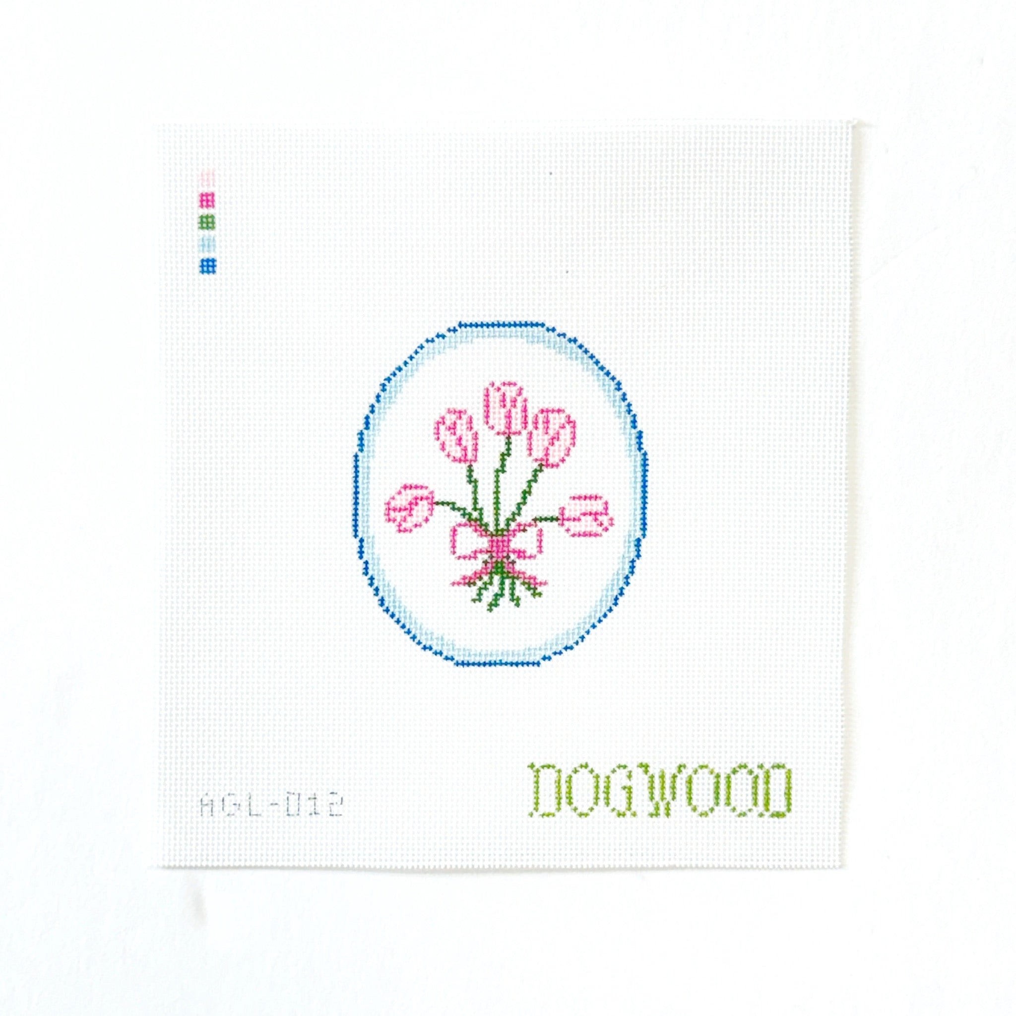 Bunch Of TulipsDogwood NeedlepointCanvasThe Red Thread Atelier