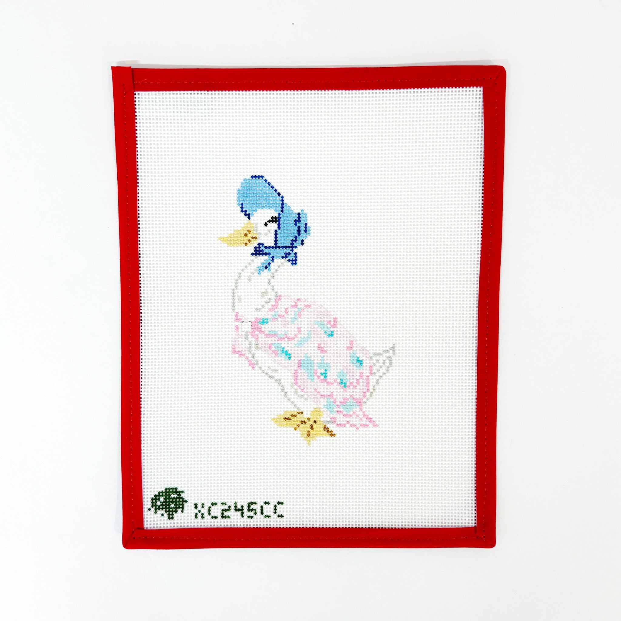 Jemima Puddle DuckElm Tree NeedlepointCanvasThe Red Thread Atelier