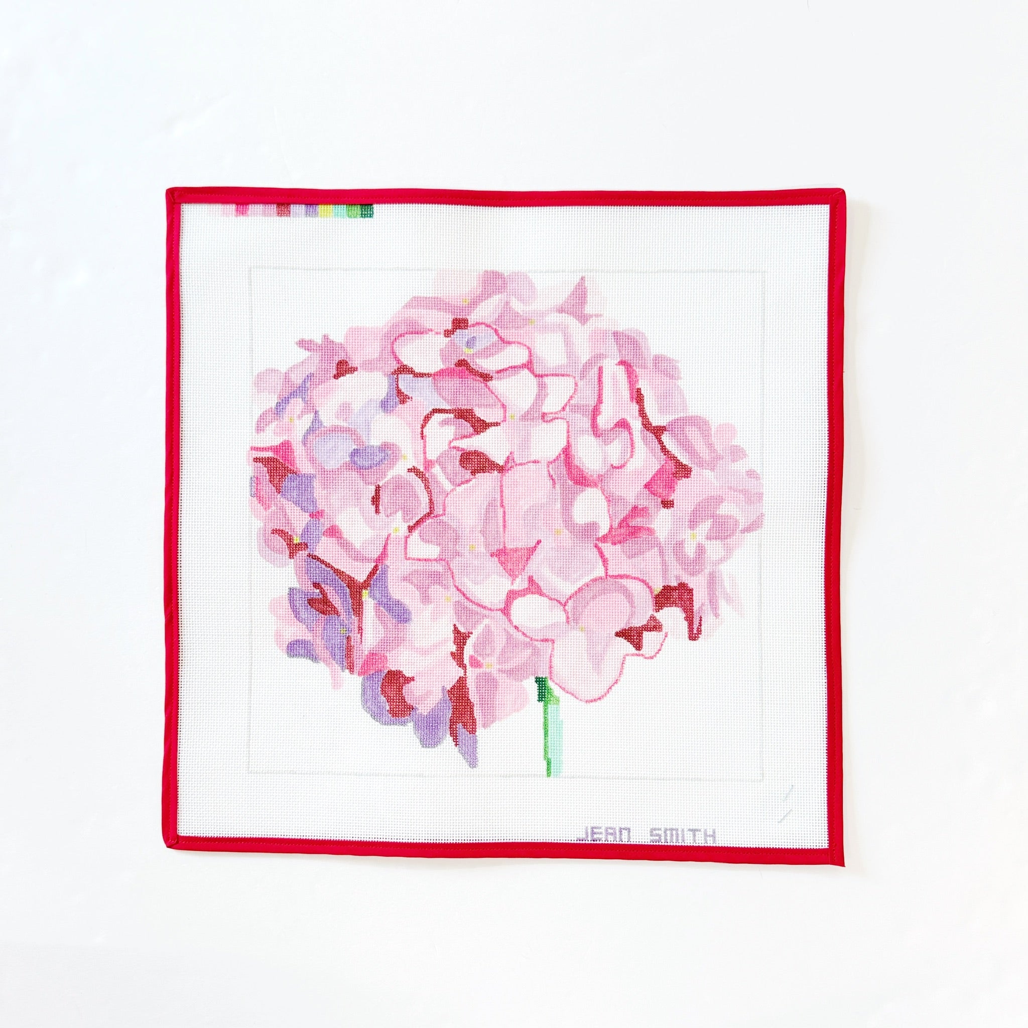 Pink HydrangeaJean SmithCanvasThe Red Thread Atelier