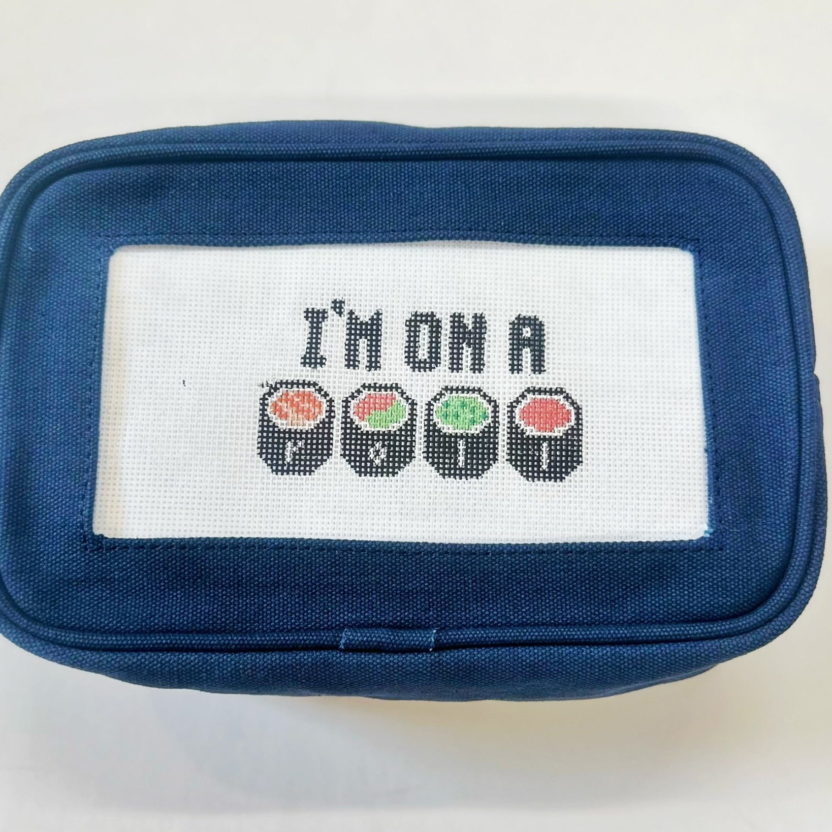 Self Finishing Needlepoint Cosmetic BagsPlanet Earth FiberAccessoryThe Red Thread Atelier