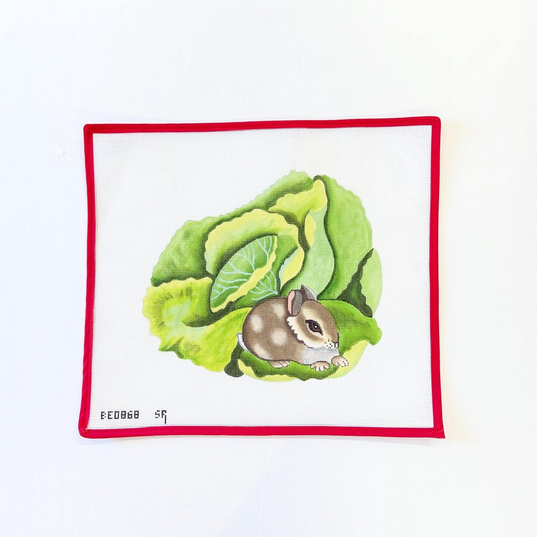 Bunny on CabbageSusan RobertsCanvasThe Red Thread Atelier