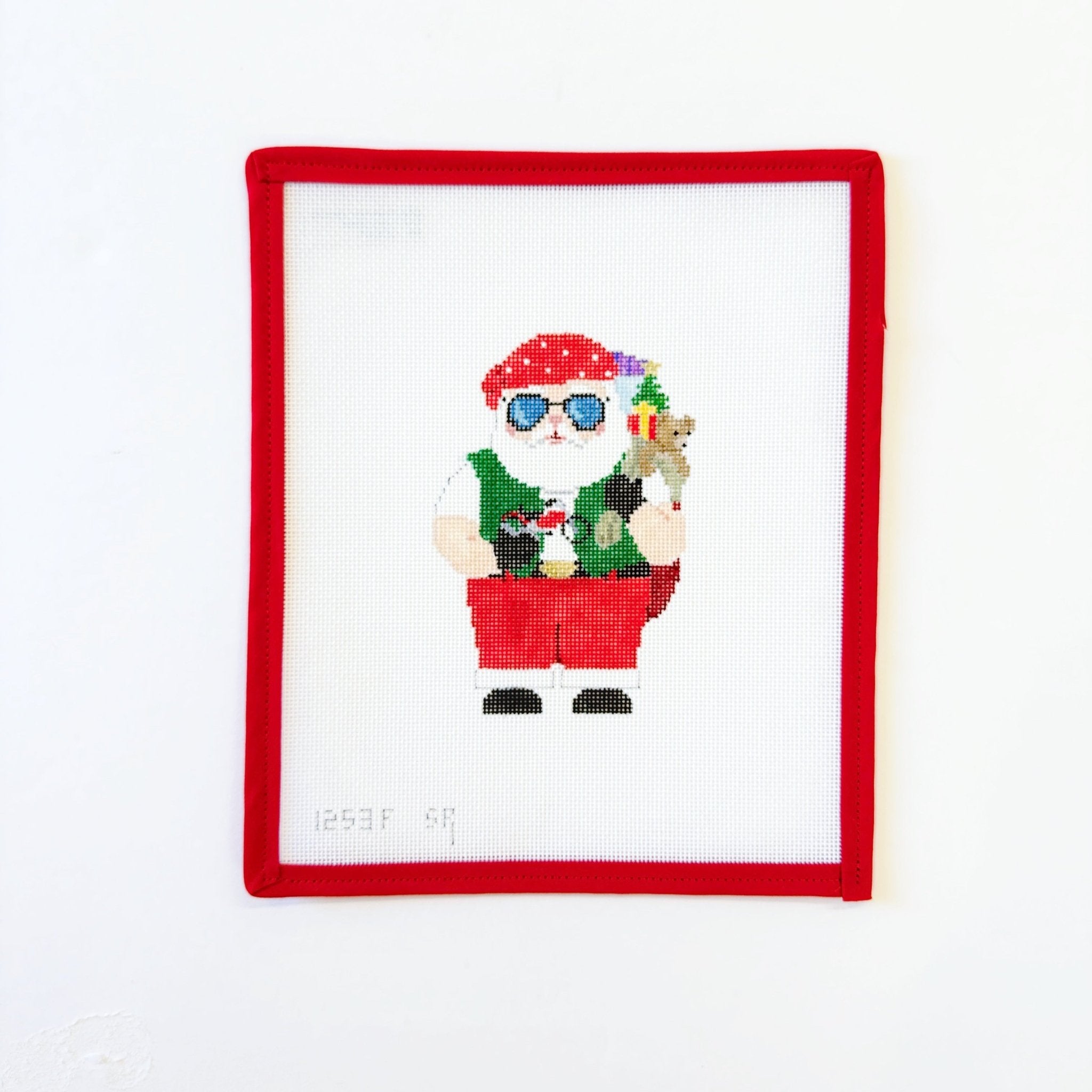 Motorcycle SantaSusan RobertsCanvasThe Red Thread Atelier