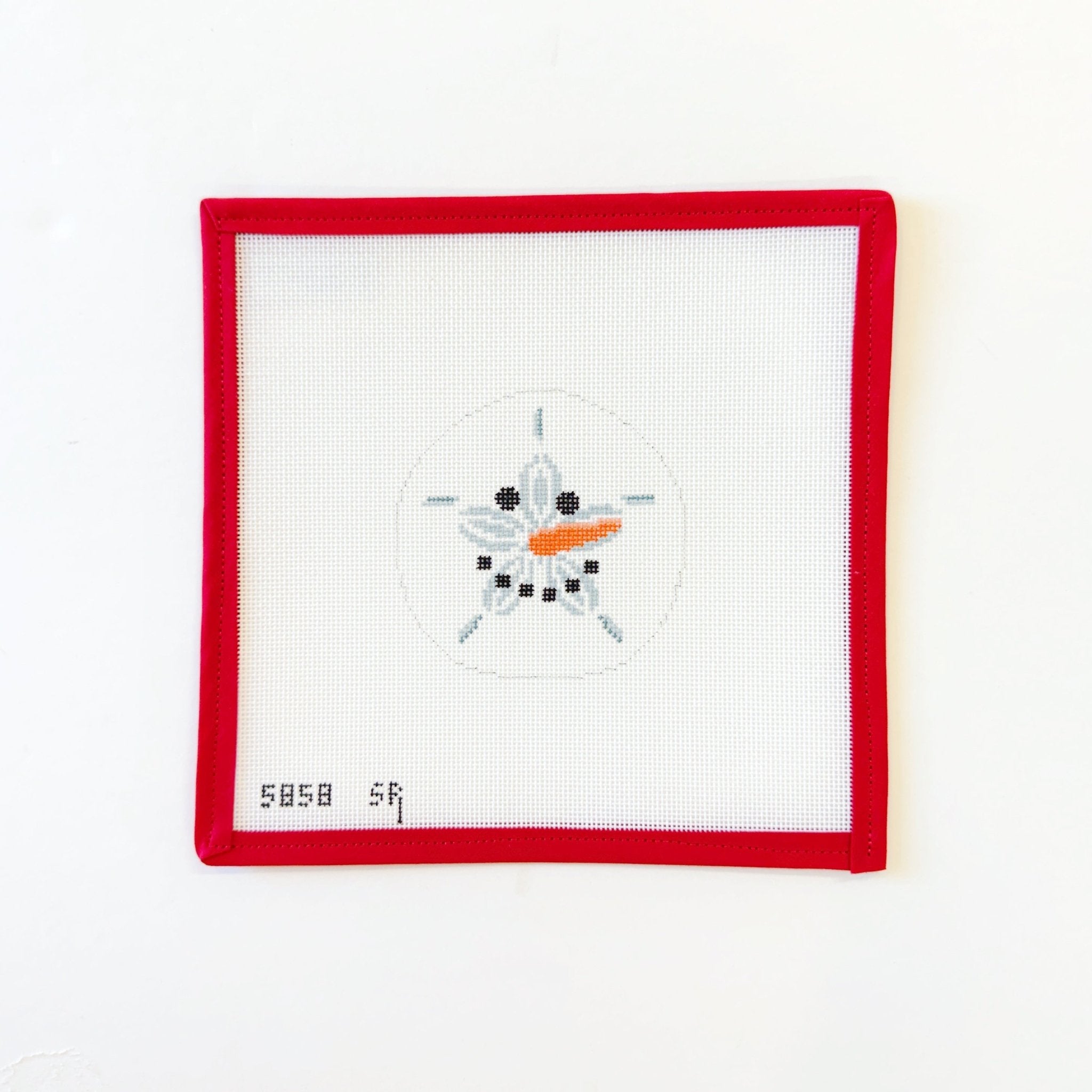 Snowman Sand DollarSusan RobertsCanvasThe Red Thread Atelier