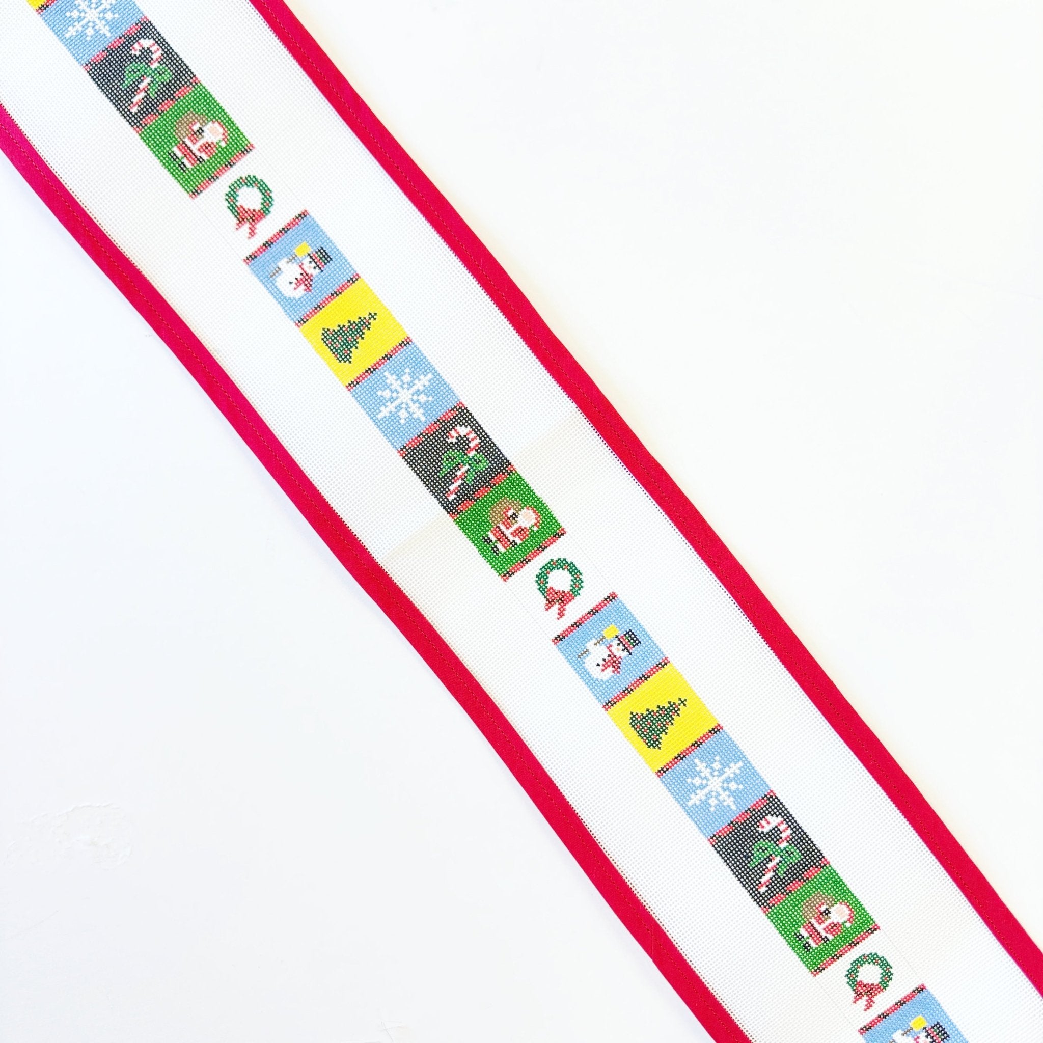 Christmas Patches BeltSusan RobertsCanvasThe Red Thread Atelier