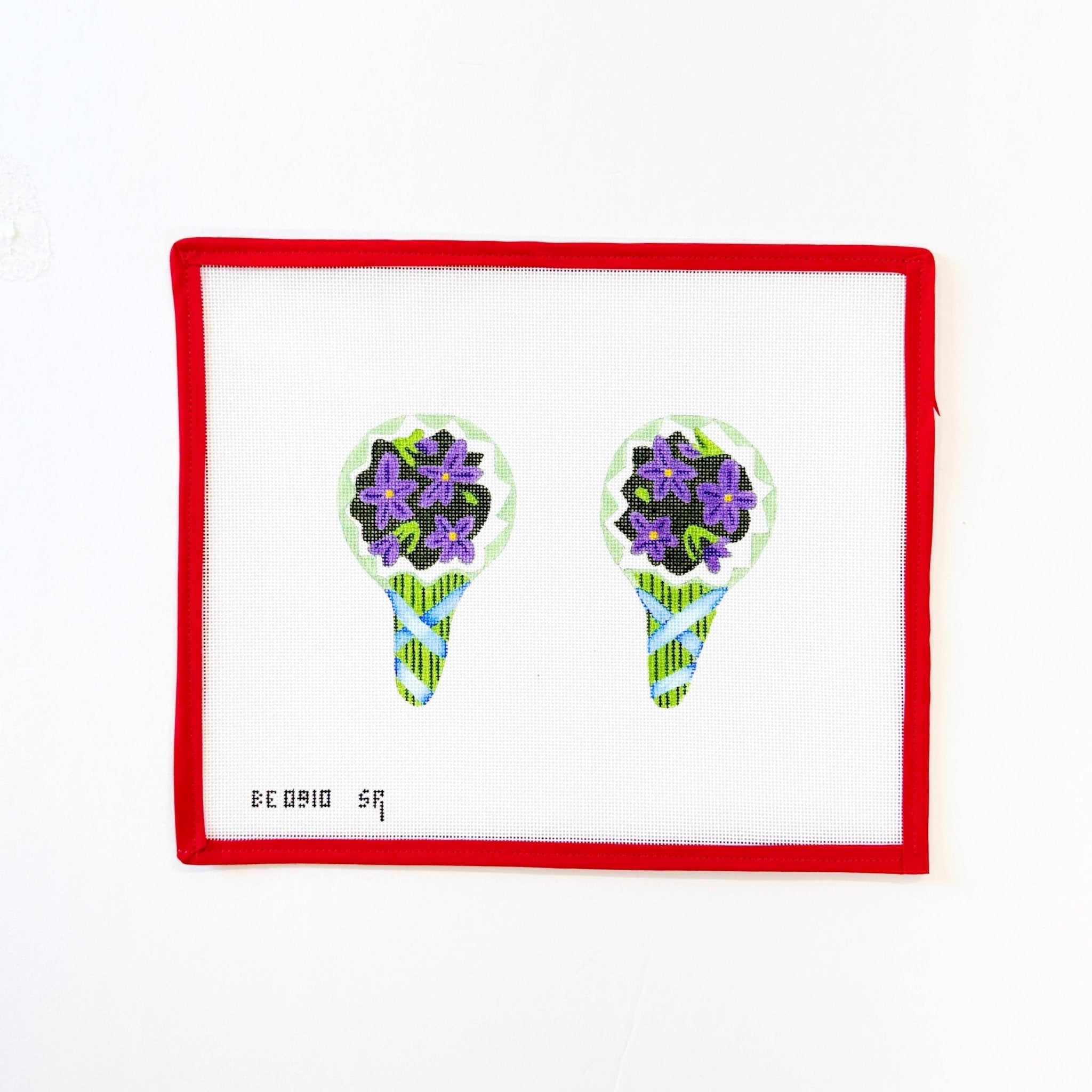 Violets Scissor CaseSusan RobertsCanvasThe Red Thread Atelier