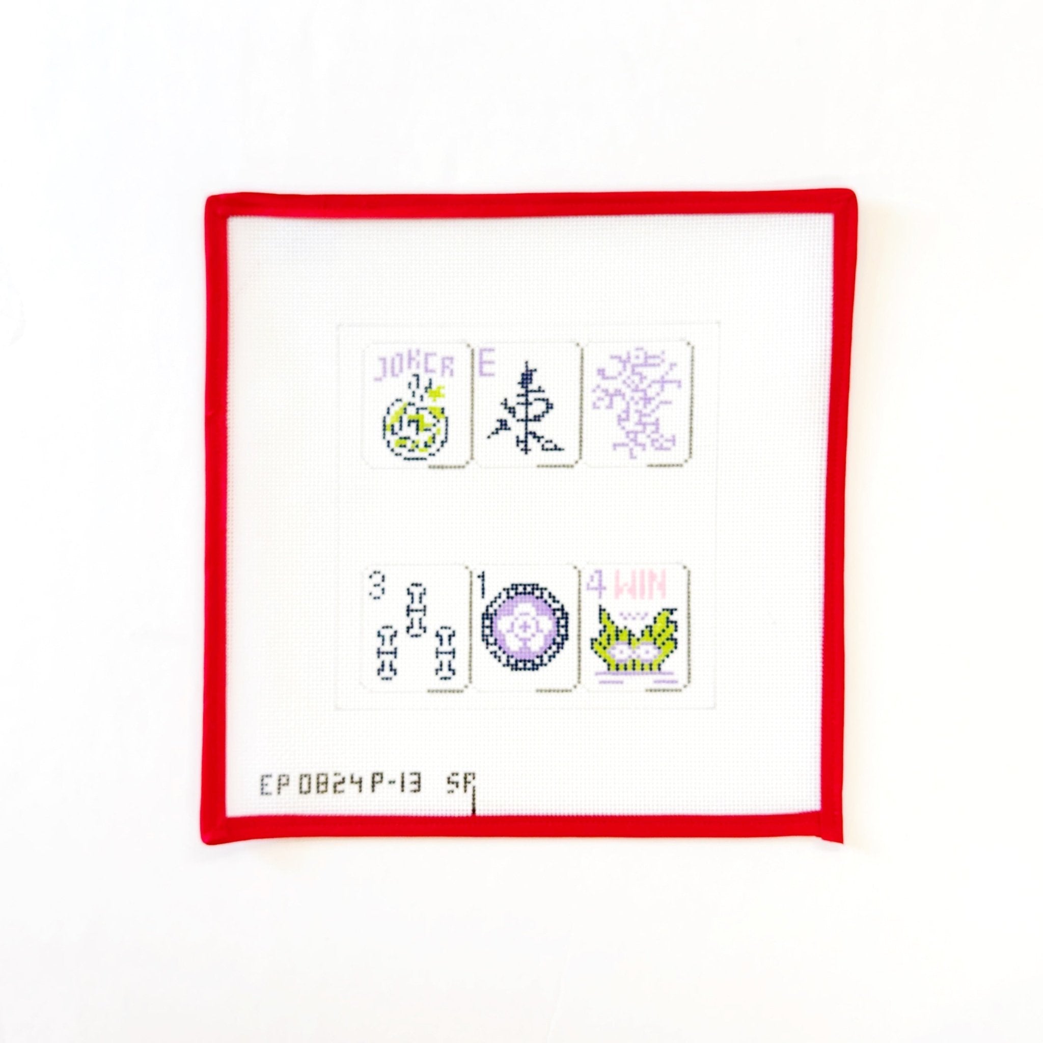 Mahjong Tile Bag, Purple 18Susan RobertsCanvasThe Red Thread Atelier