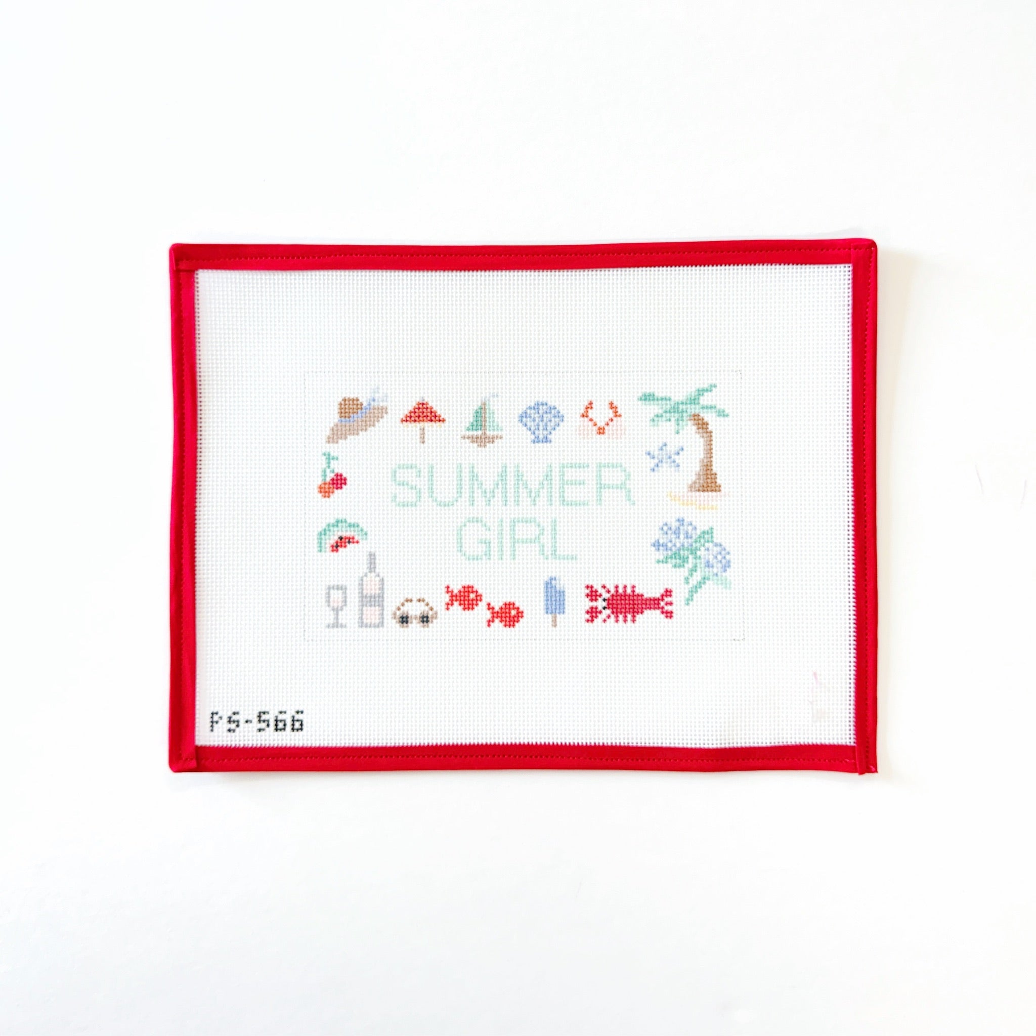 Summer GirlPainted StitchCanvasThe Red Thread Atelier