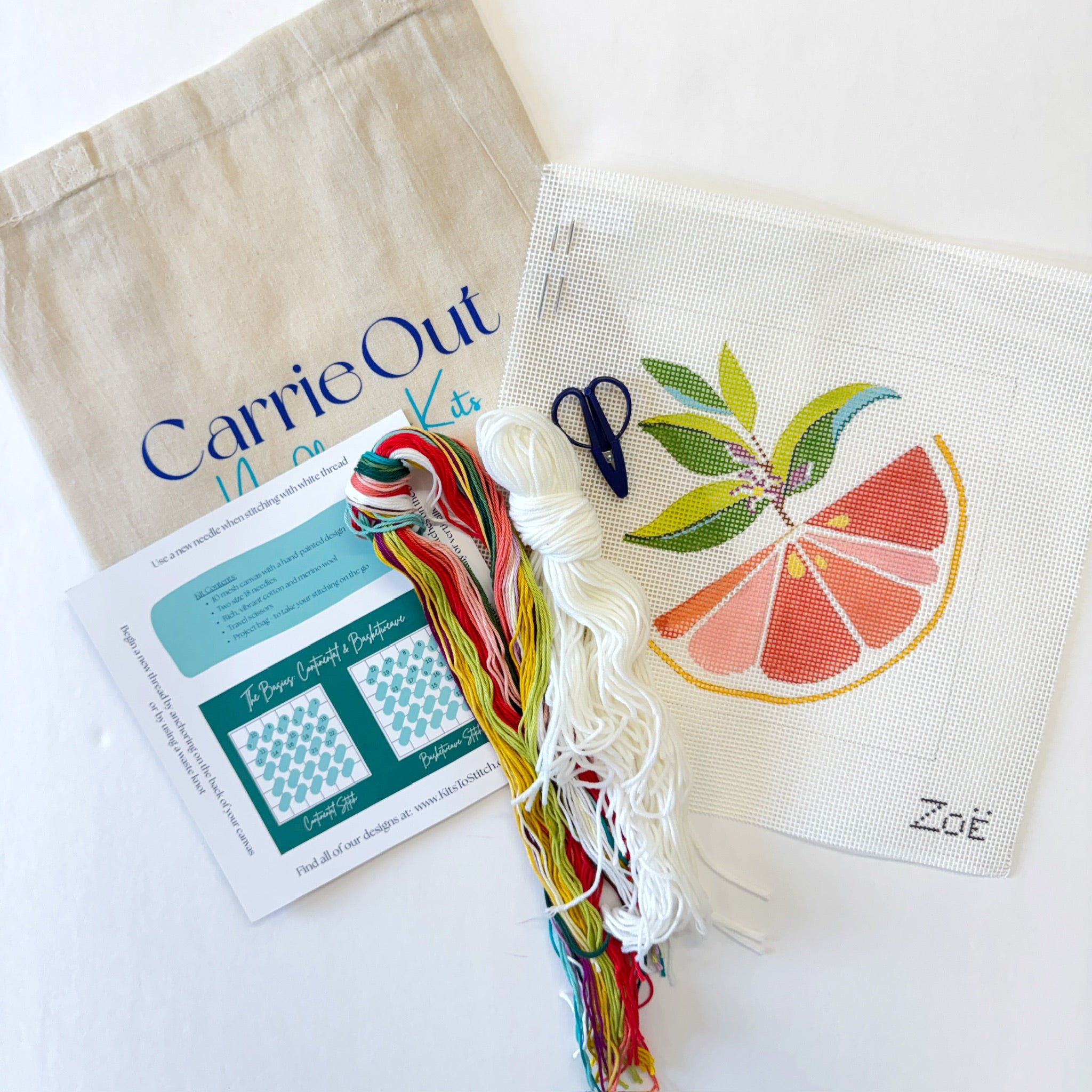 Carrie Out Kits - GrapefruitThe Red Thread AtelierKitThe Red Thread Atelier