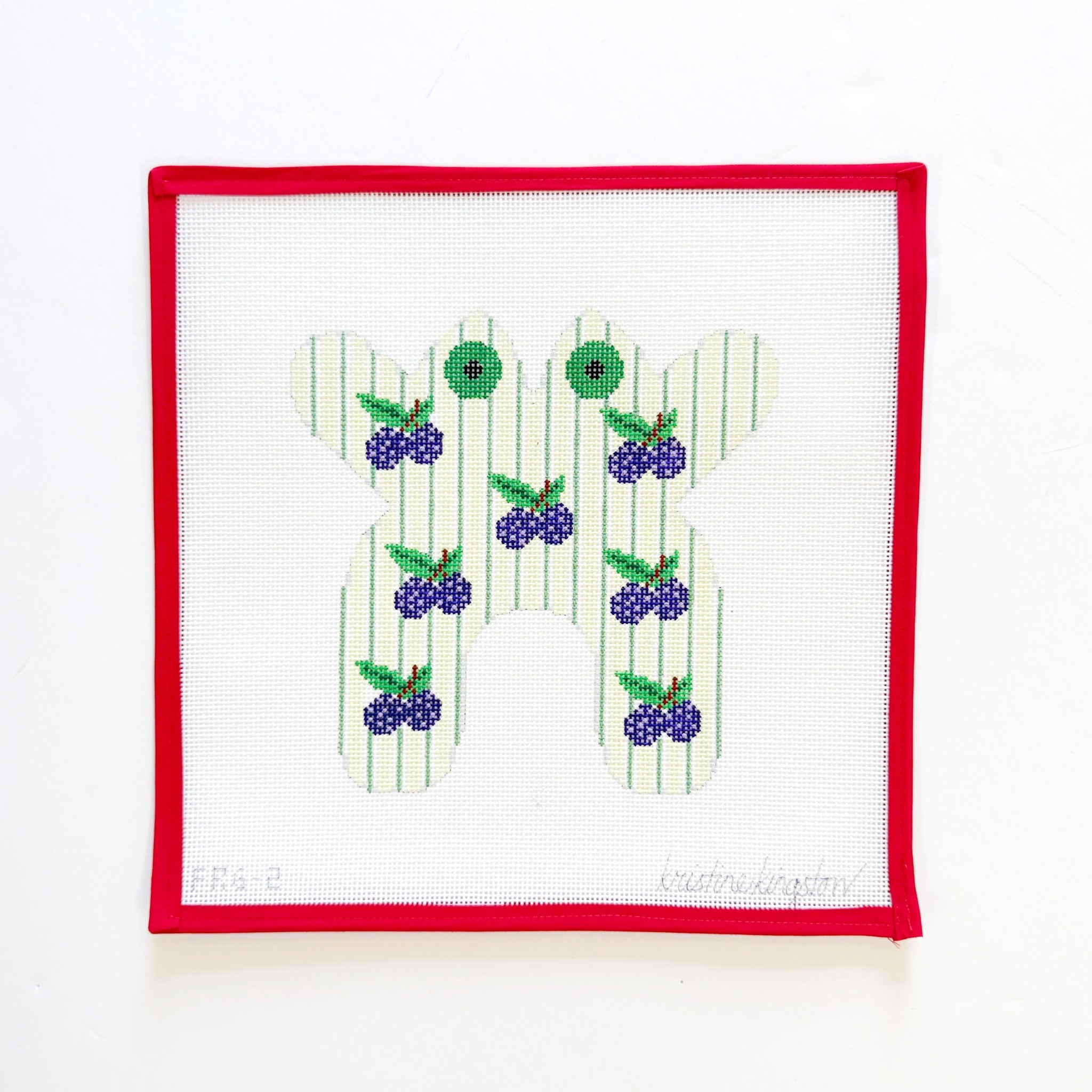 Blackberries on Green FrogKristine KingstonCanvasThe Red Thread Atelier