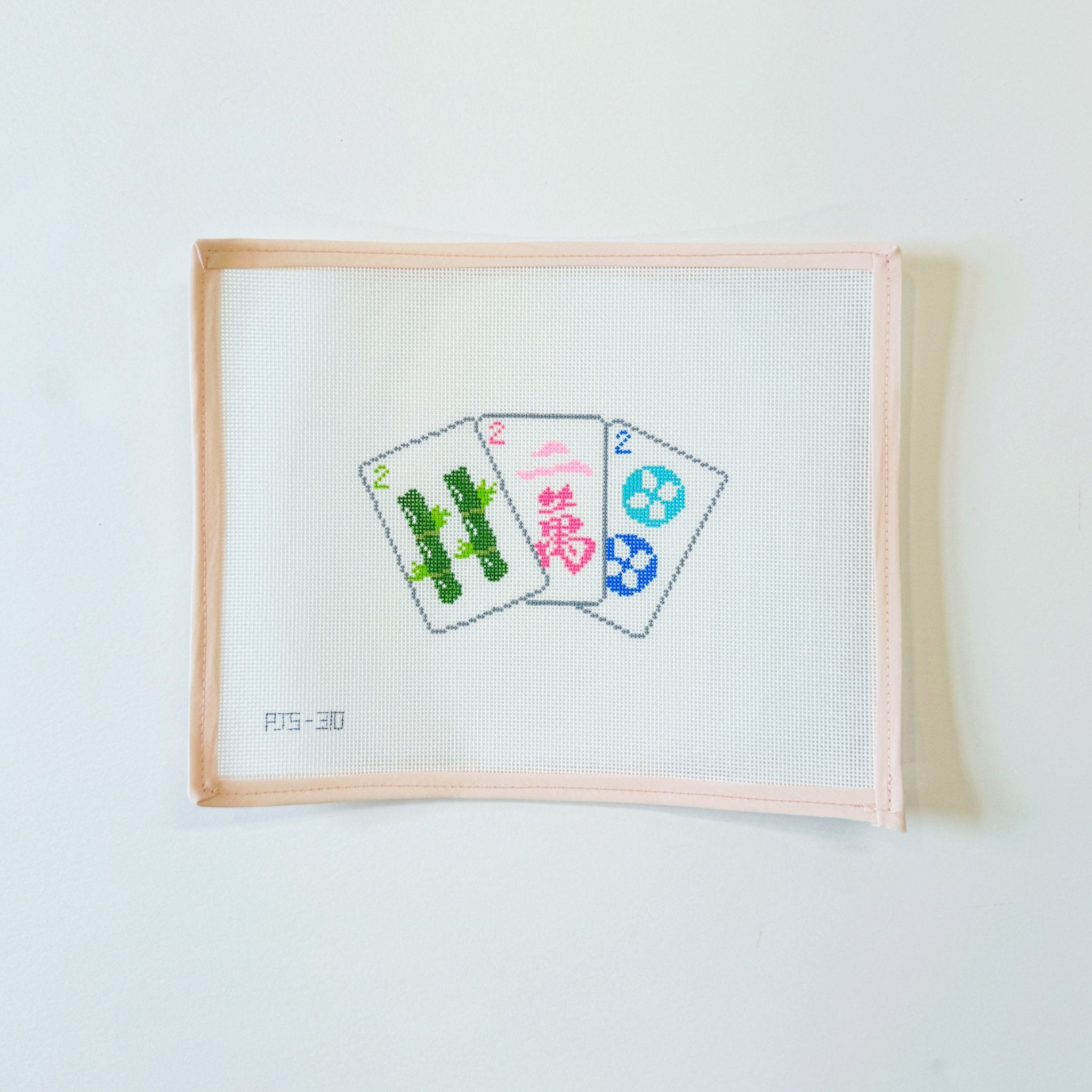 Mahjong Tiles CanvasPoppy J. StitchesCanvasThe Red Thread Atelier