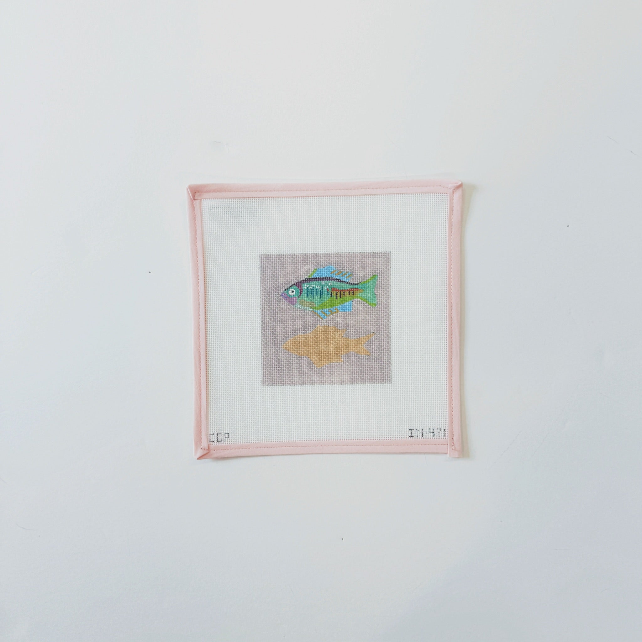 Fish Coaster PurpleColors of PraiseCanvasThe Red Thread Atelier