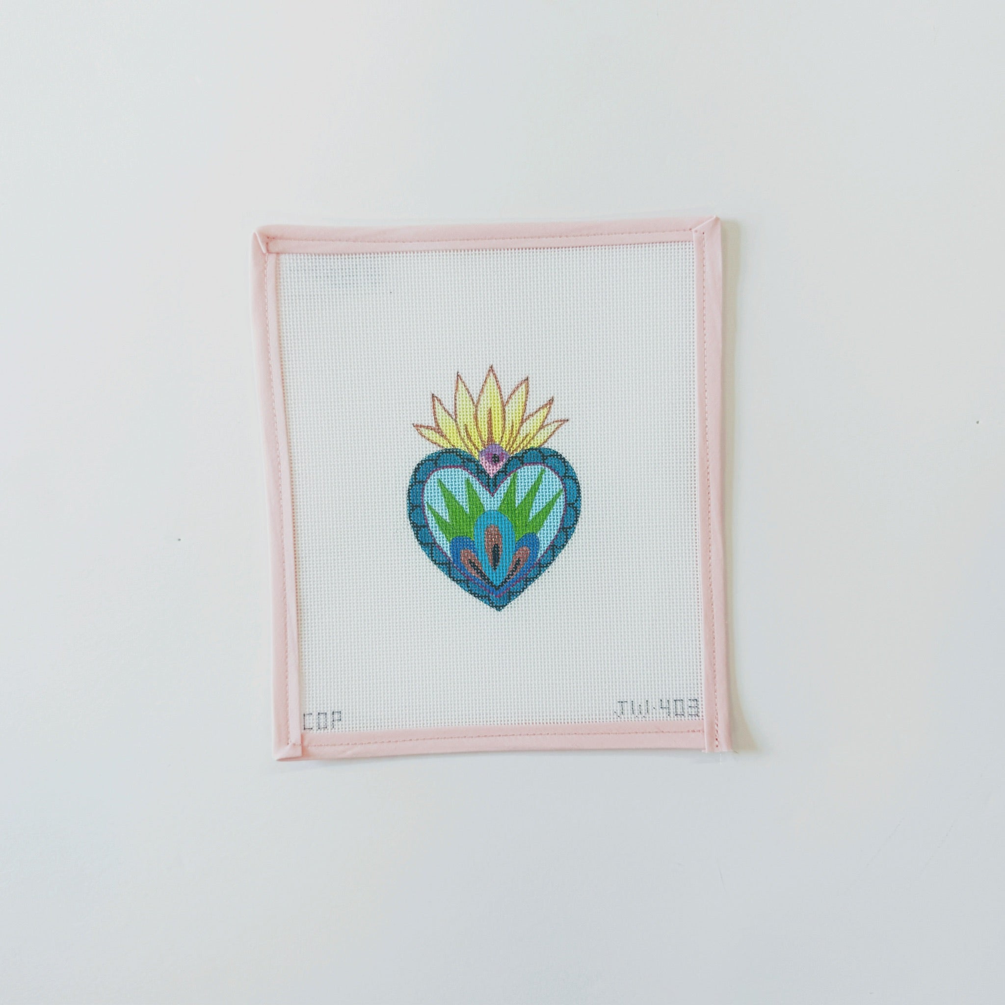 Sacred Heart BlueColors of PraiseCanvasThe Red Thread Atelier