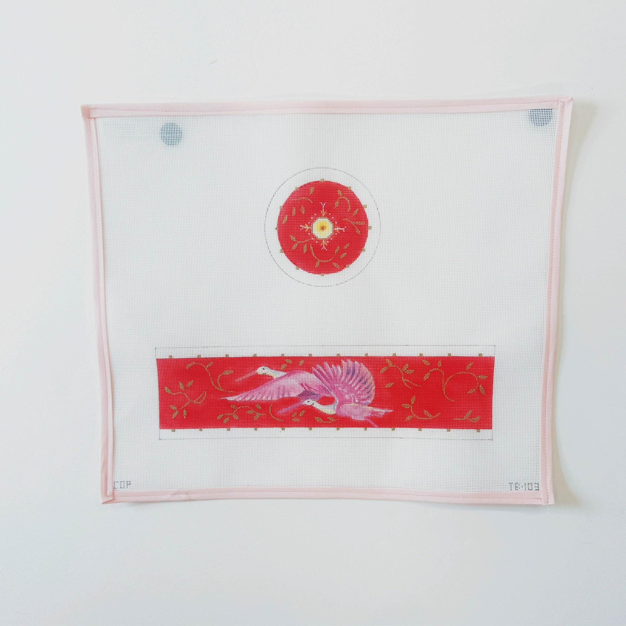 Red Bird Round Jewelry BoxColors of PraiseCanvasThe Red Thread Atelier