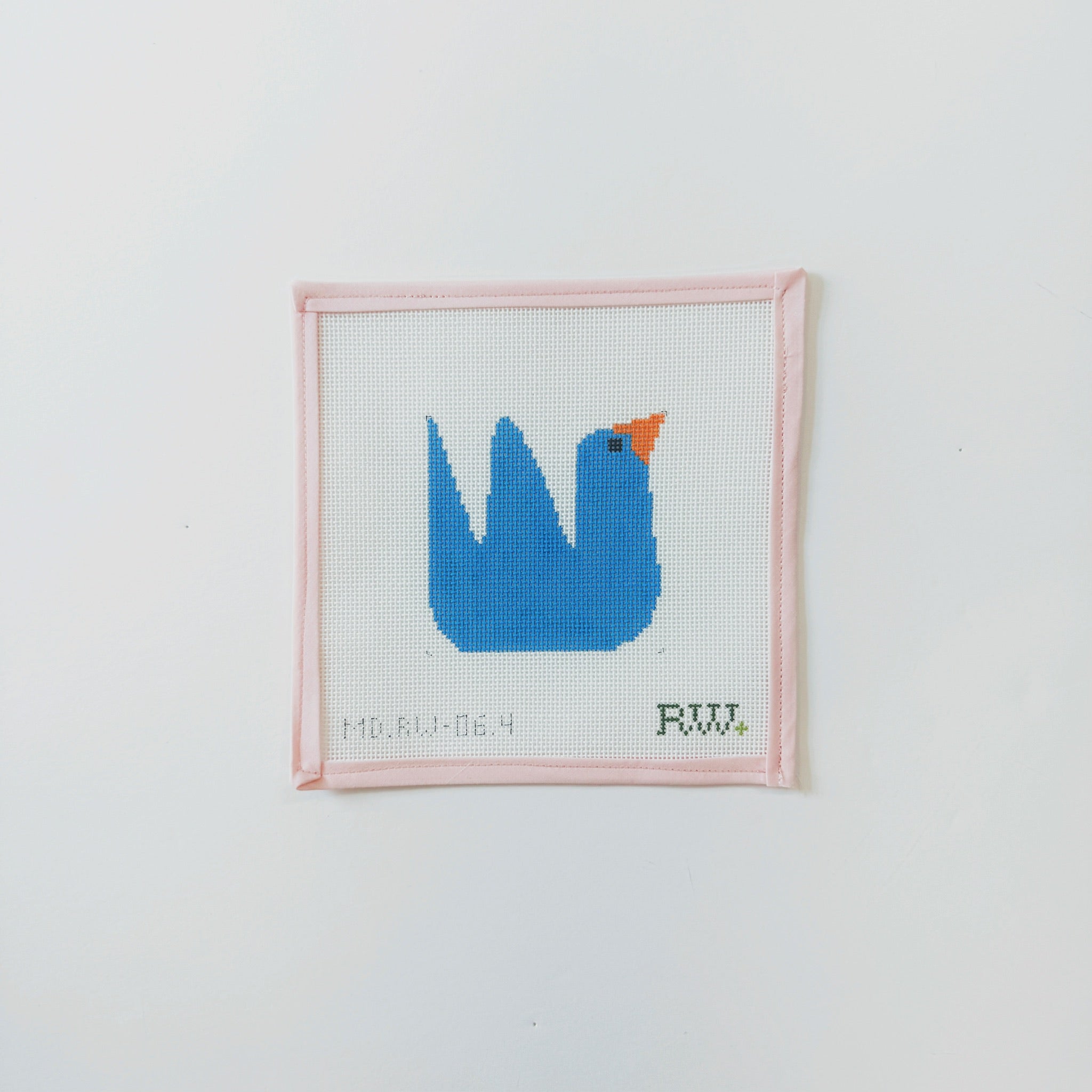 blue - Color Block BirdsMopsey DesignsCanvasThe Red Thread Atelier