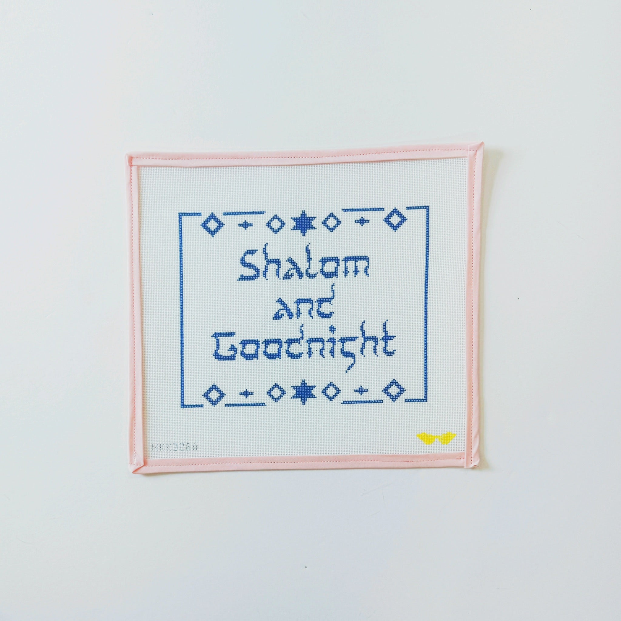 Shalom and GoodnightAudra NeedlepointCanvasThe Red Thread Atelier