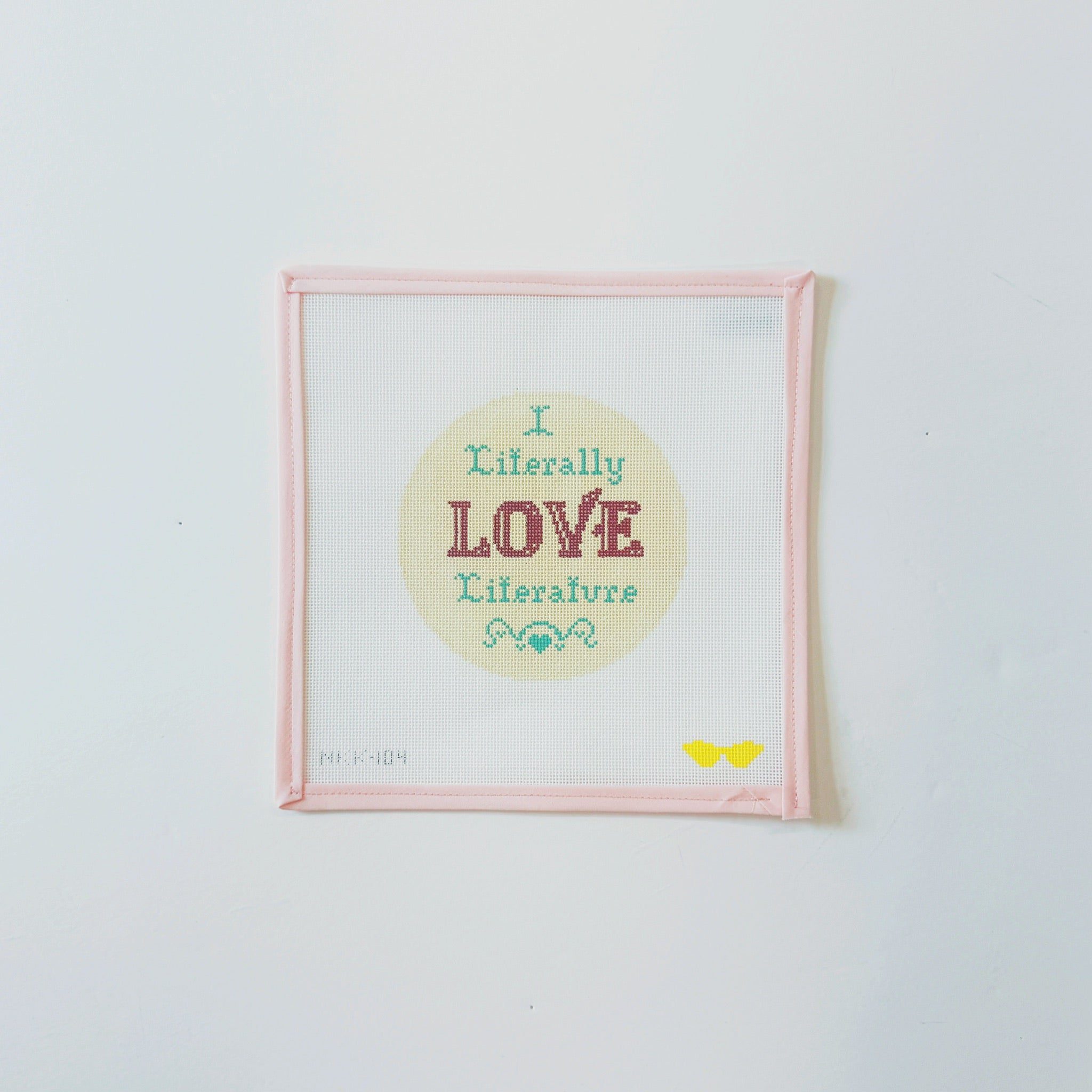 I literally love LiteratureAudra NeedlepointCanvasThe Red Thread Atelier