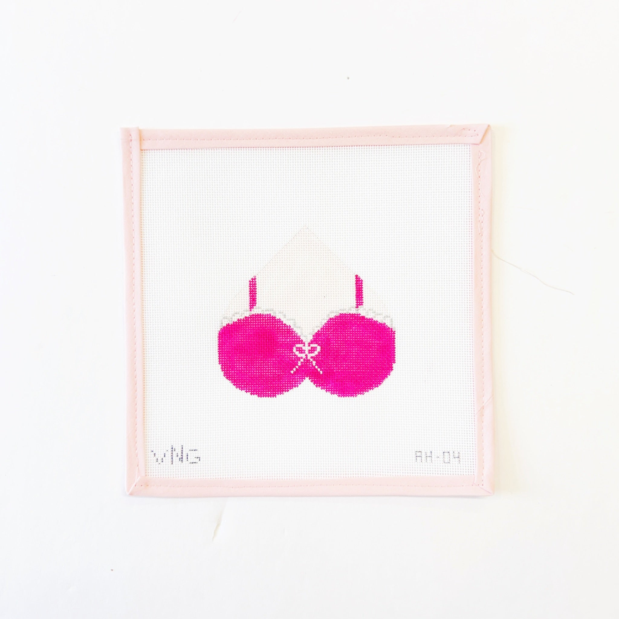 Breast Cancer Awareness Heartenriched designsCanvasThe Red Thread Atelier
