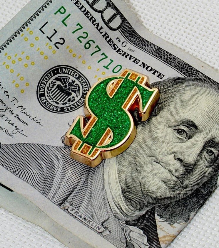 Dollar Sign Needle Minder $Go Stitch StudioNeedleminderThe Red Thread Atelier