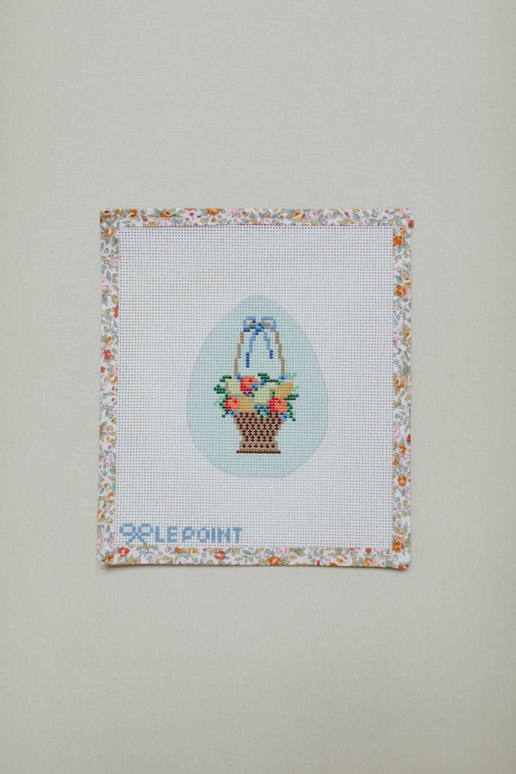 Fruit Basket EggLe PointCanvasThe Red Thread Atelier