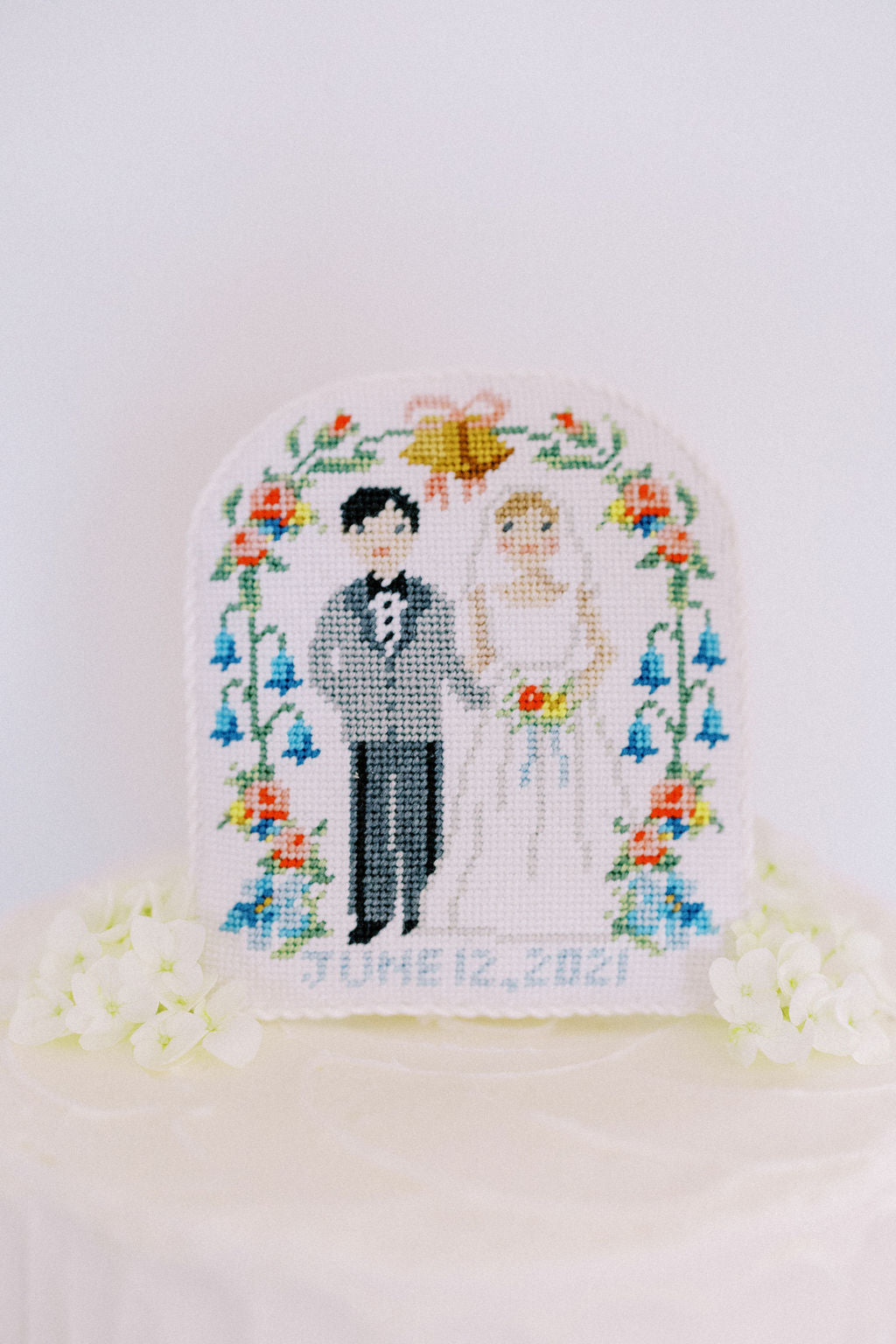 Vintage Cake Topper needlepoint canvas