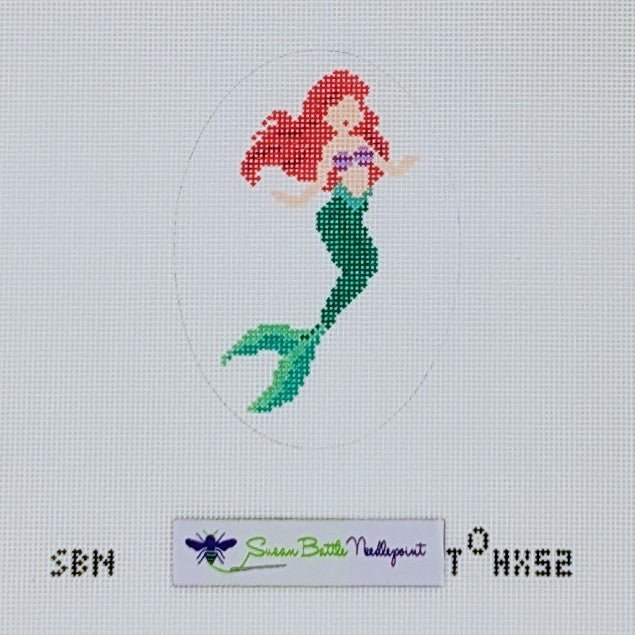Ariel (Princess Series)Susan Battle NeedlepointCanvasThe Red Thread Atelier