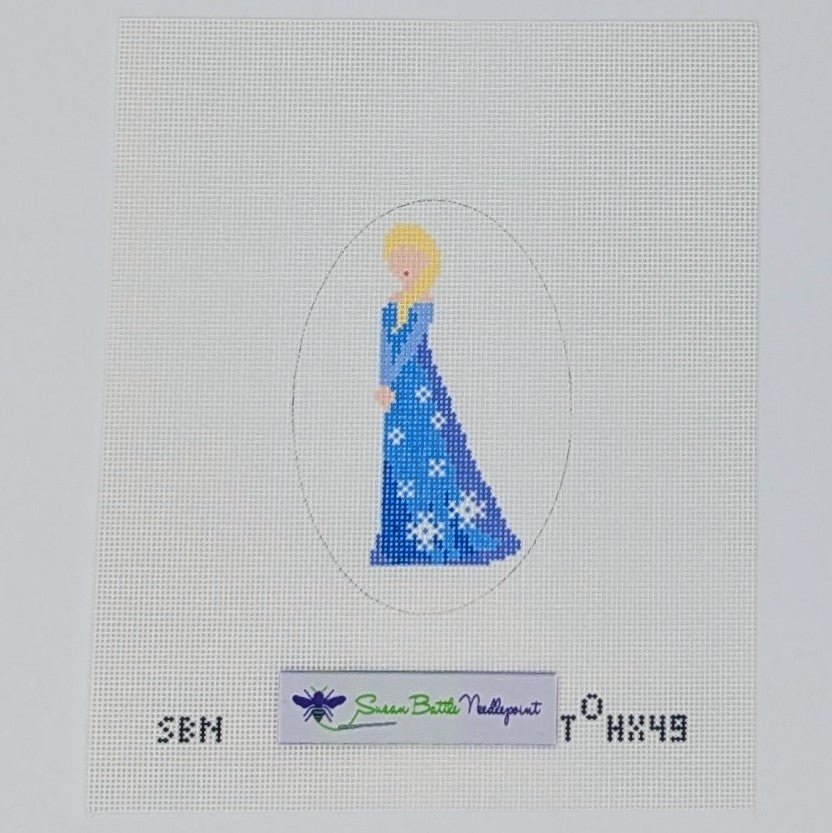Elsa (Princess Series)Susan Battle NeedlepointCanvasThe Red Thread Atelier