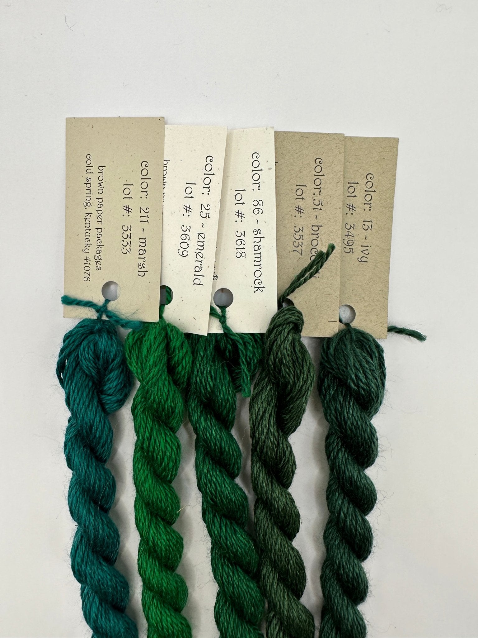 Silk & Ivory, Shamrock GreensSilk & IvoryThreadThe Red Thread Atelier