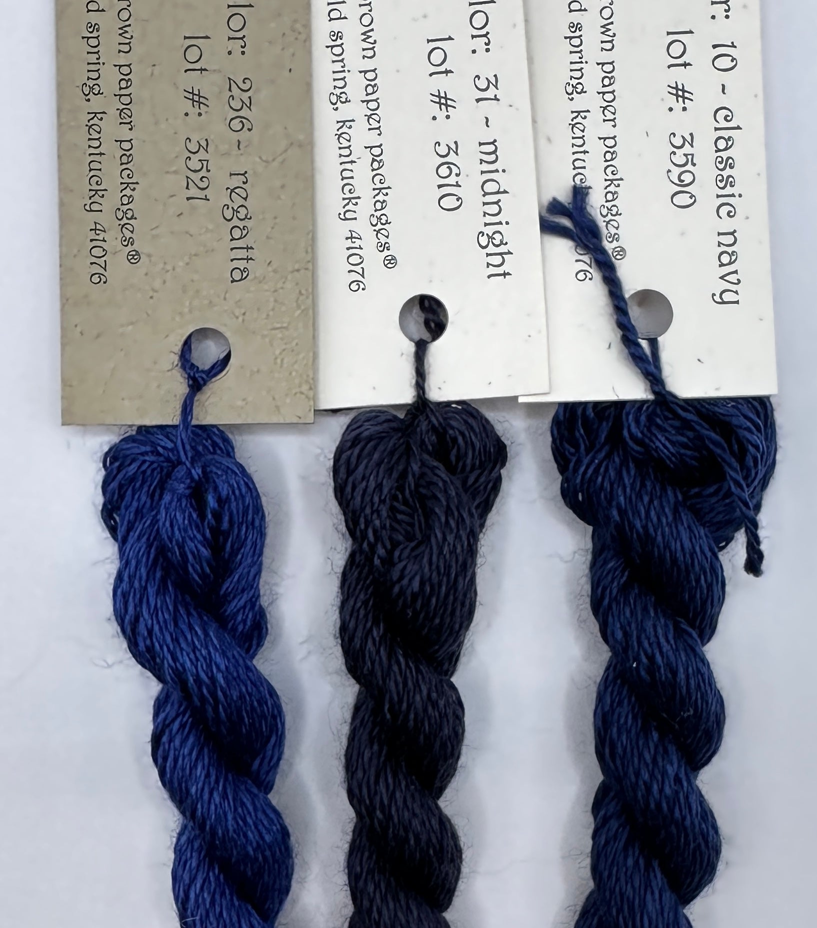 Silk & Ivory, Dark Blues